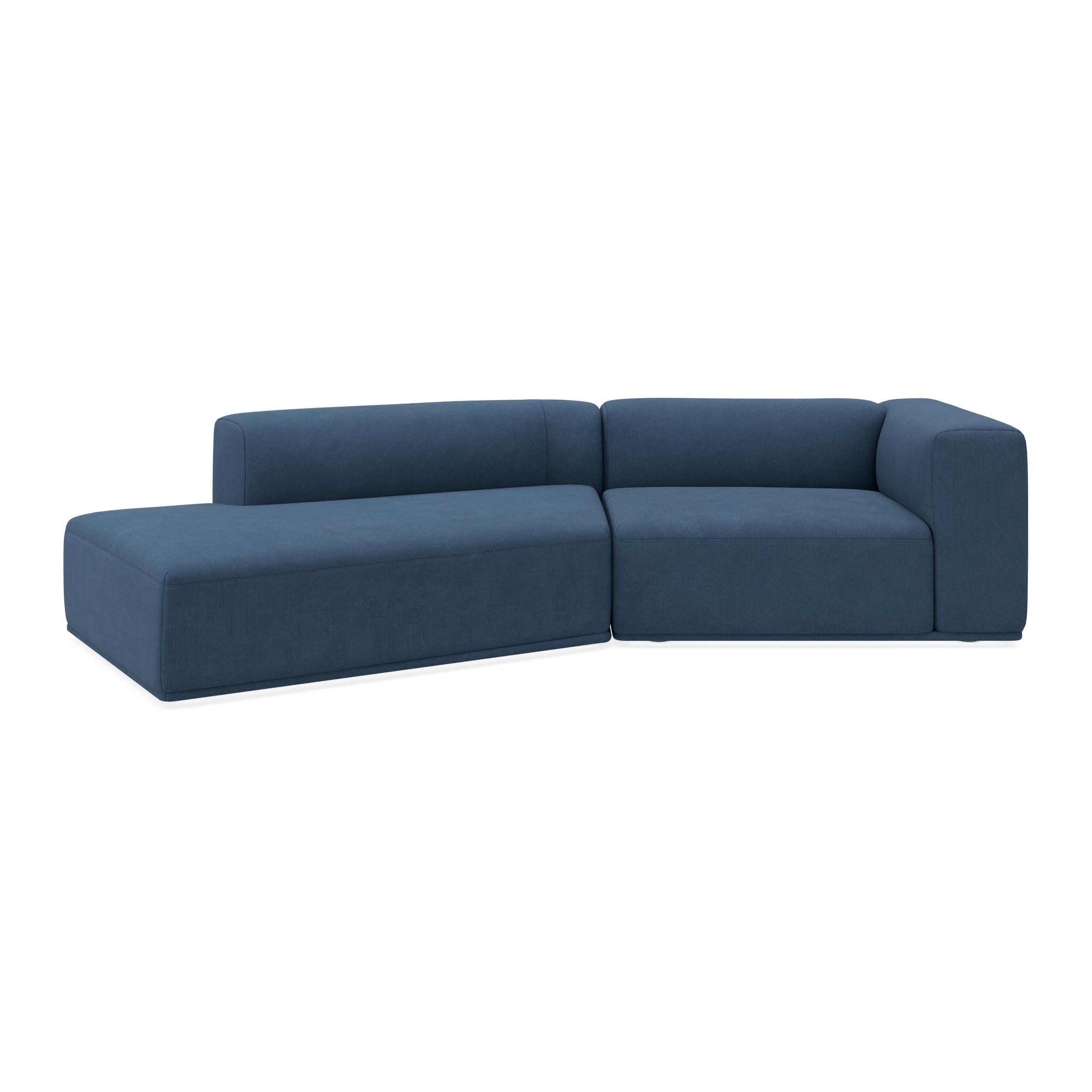 Zano 2-pers. højrevendt sofa med pufafslutning