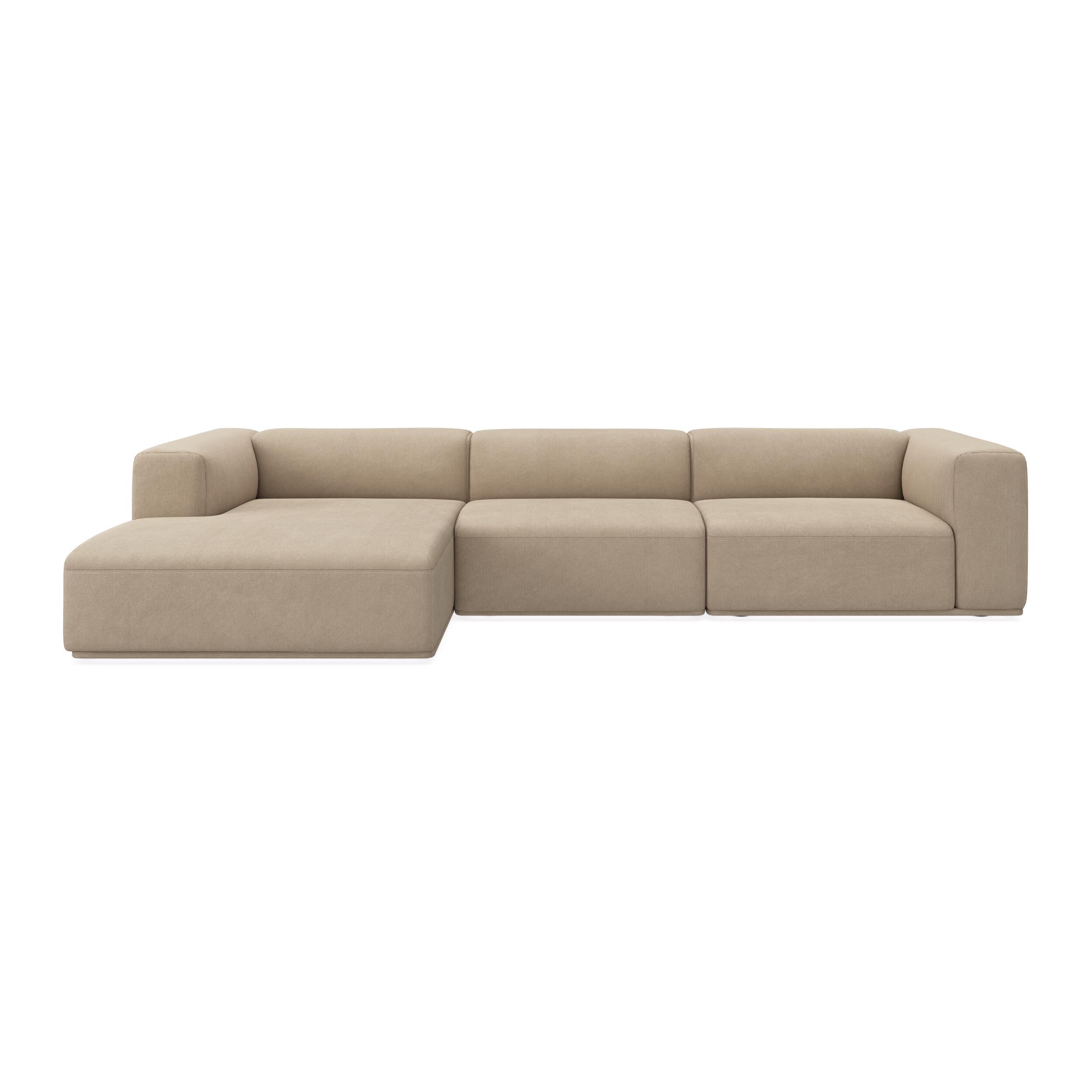 Zano 3-pers. venstrevendt sofa med chaiselong