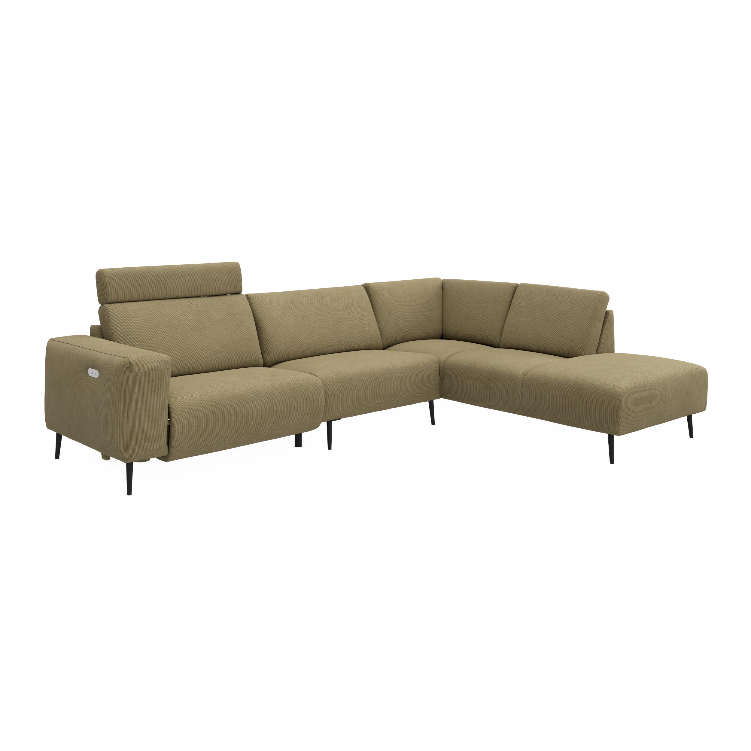 Remus højrevendt sofa med pufafslutning 