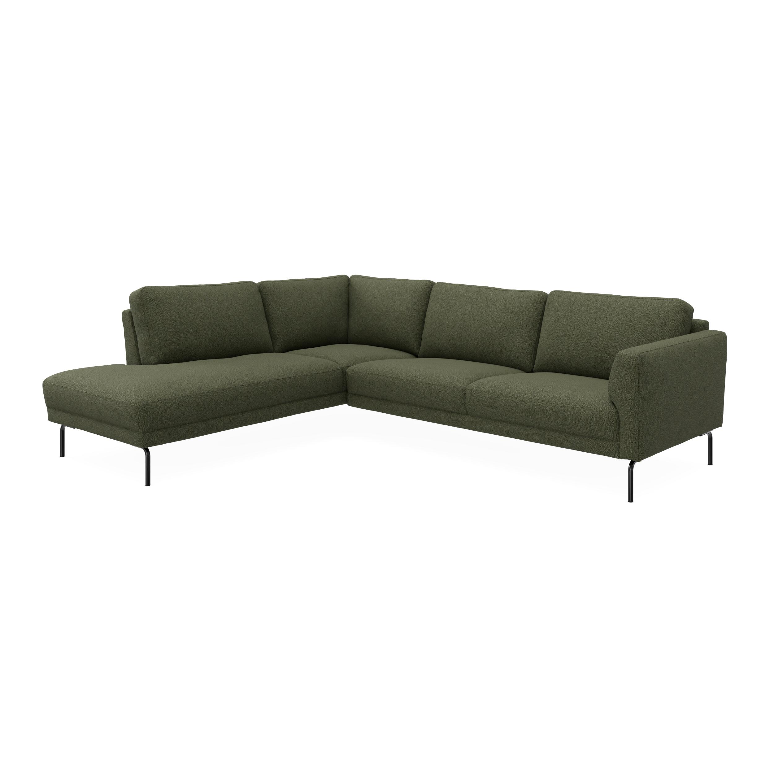 Springfield venstrevendt hjørnesofa med pufafslutning 