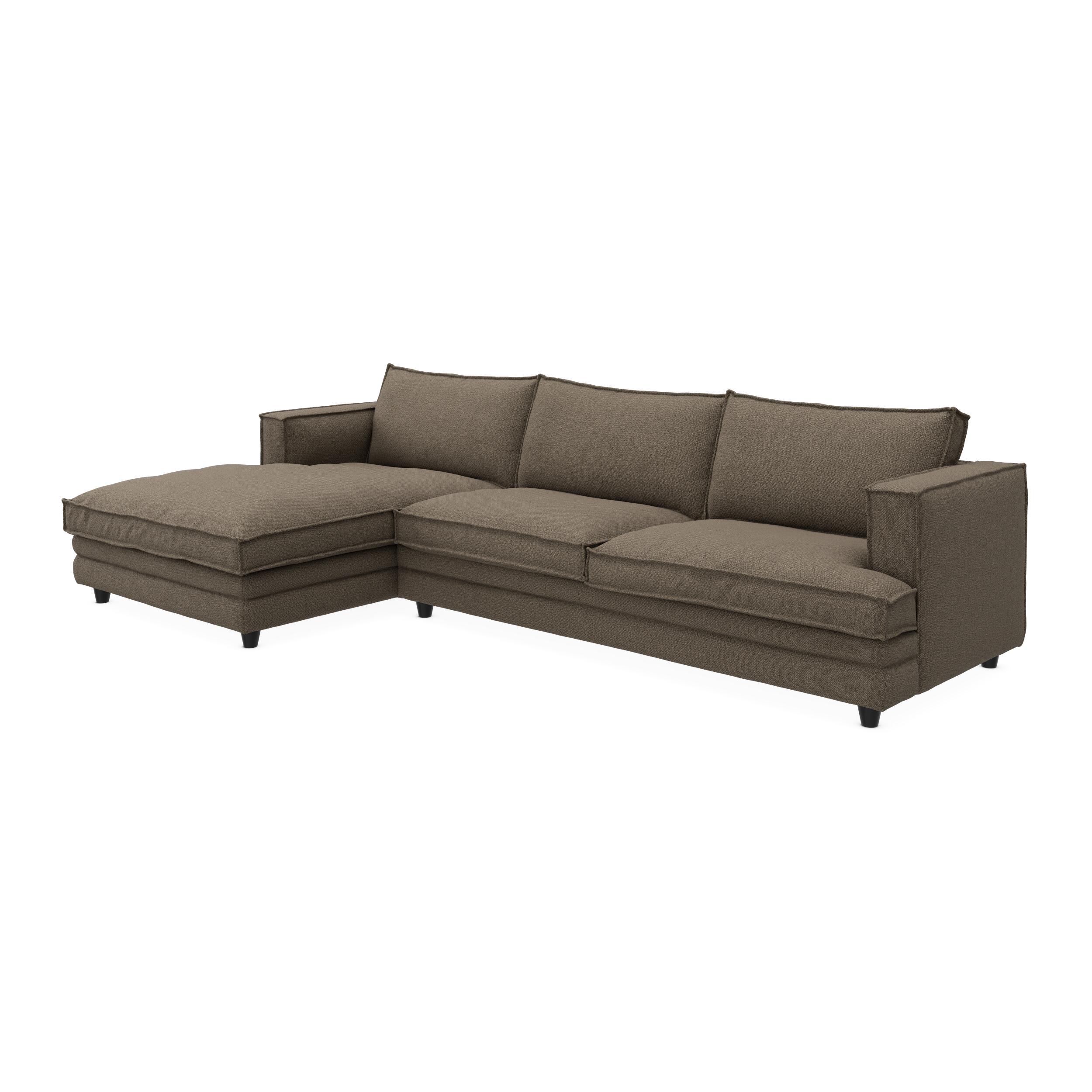 Agir venstrevendt sofa med chaiselong 