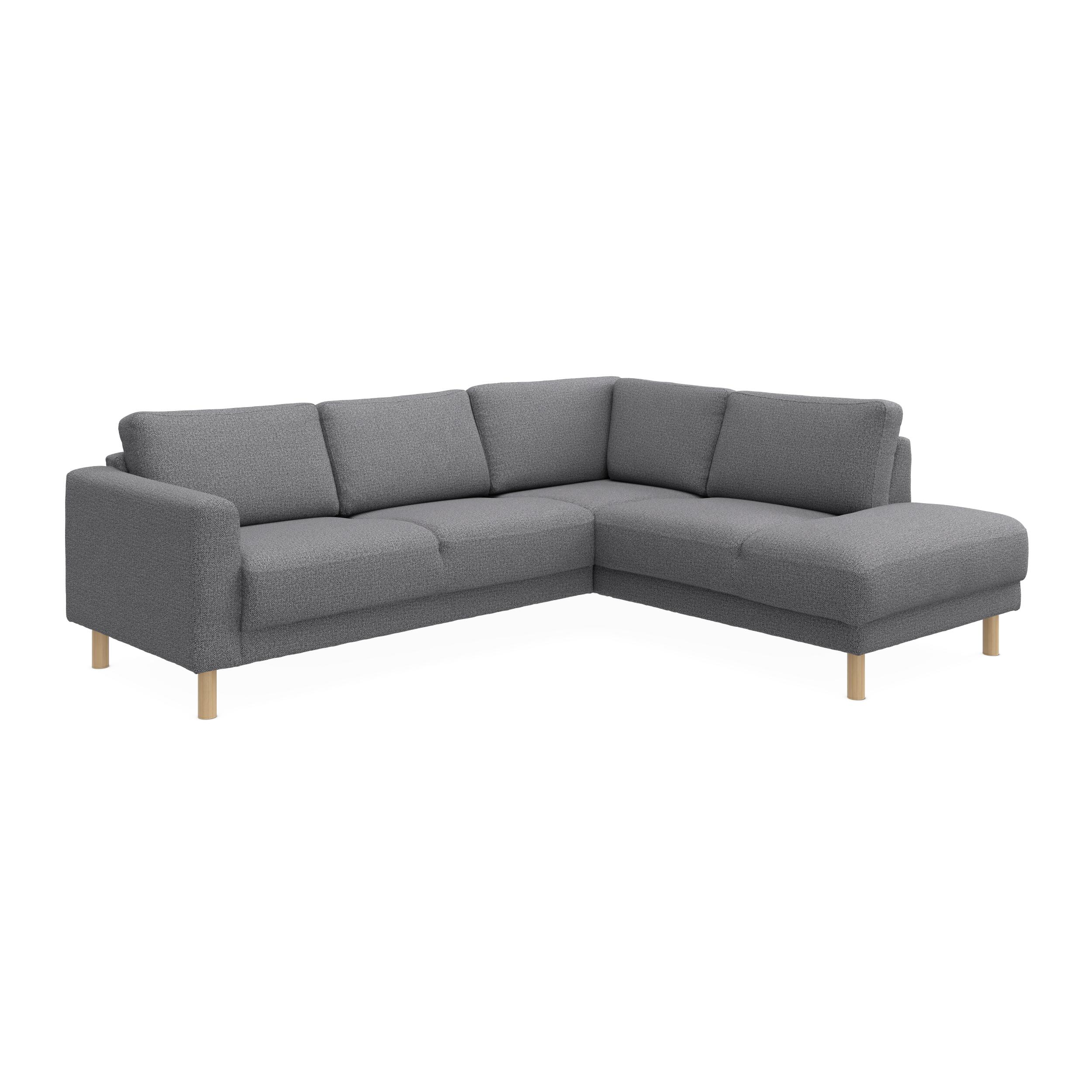 Cleveland højrevendt sofa med pufafslutning 