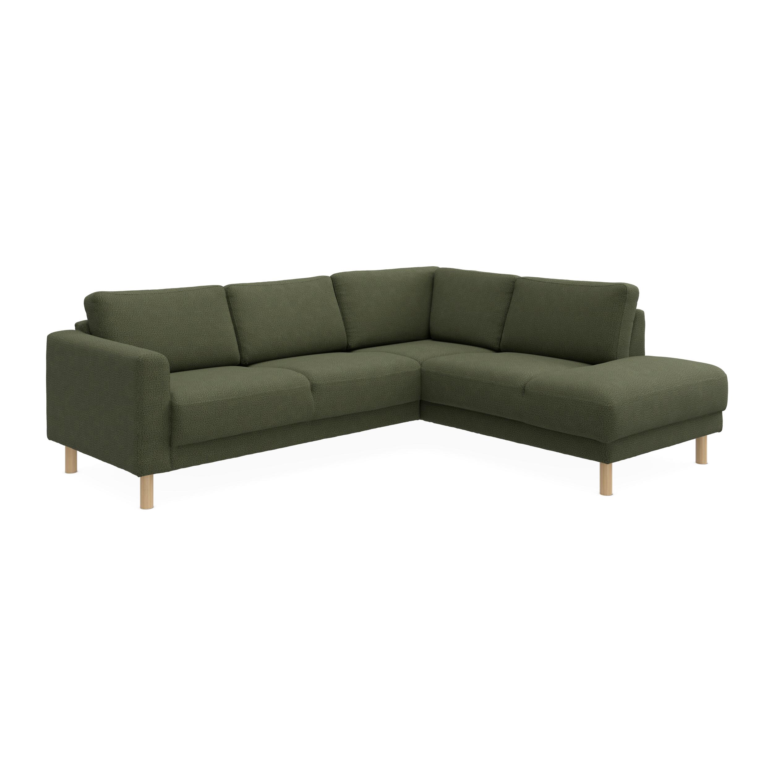 Cleveland højrevendt sofa med pufafslutning 