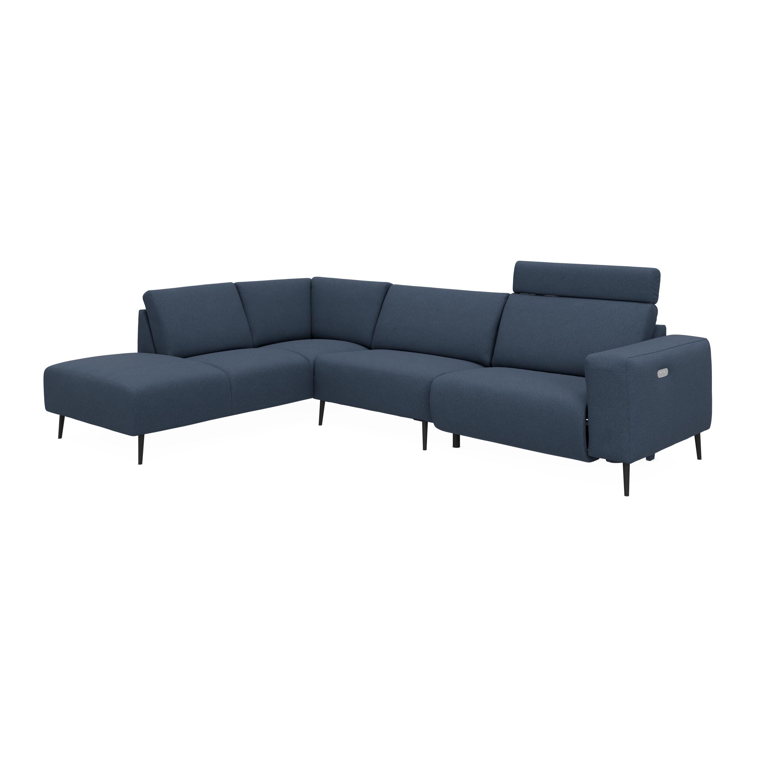 Remus venstrevendt sofa med pufafslutning 