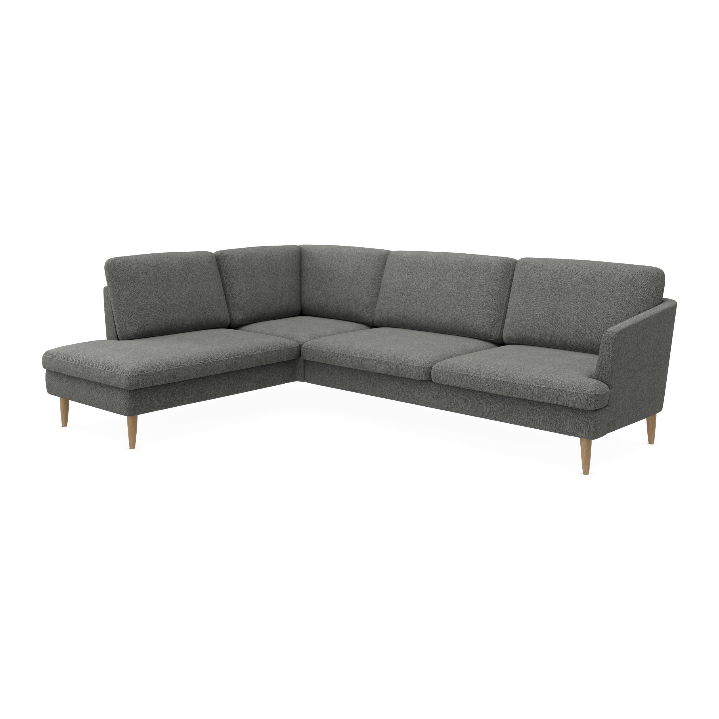 Timian venstrevendt hjørnesofa med pufafslutning 