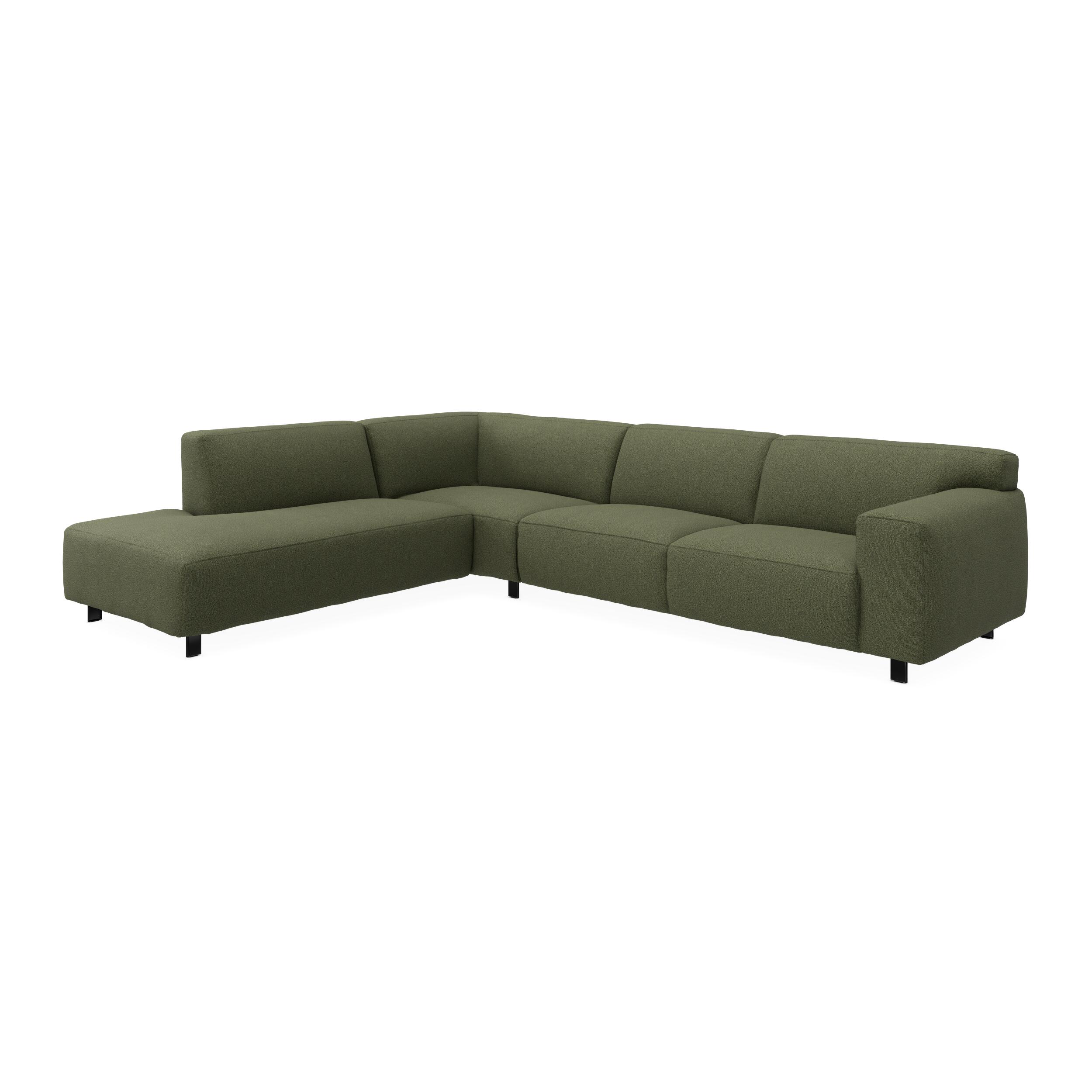 Siena venstrevendt hjørnesofa med pufafslutning 