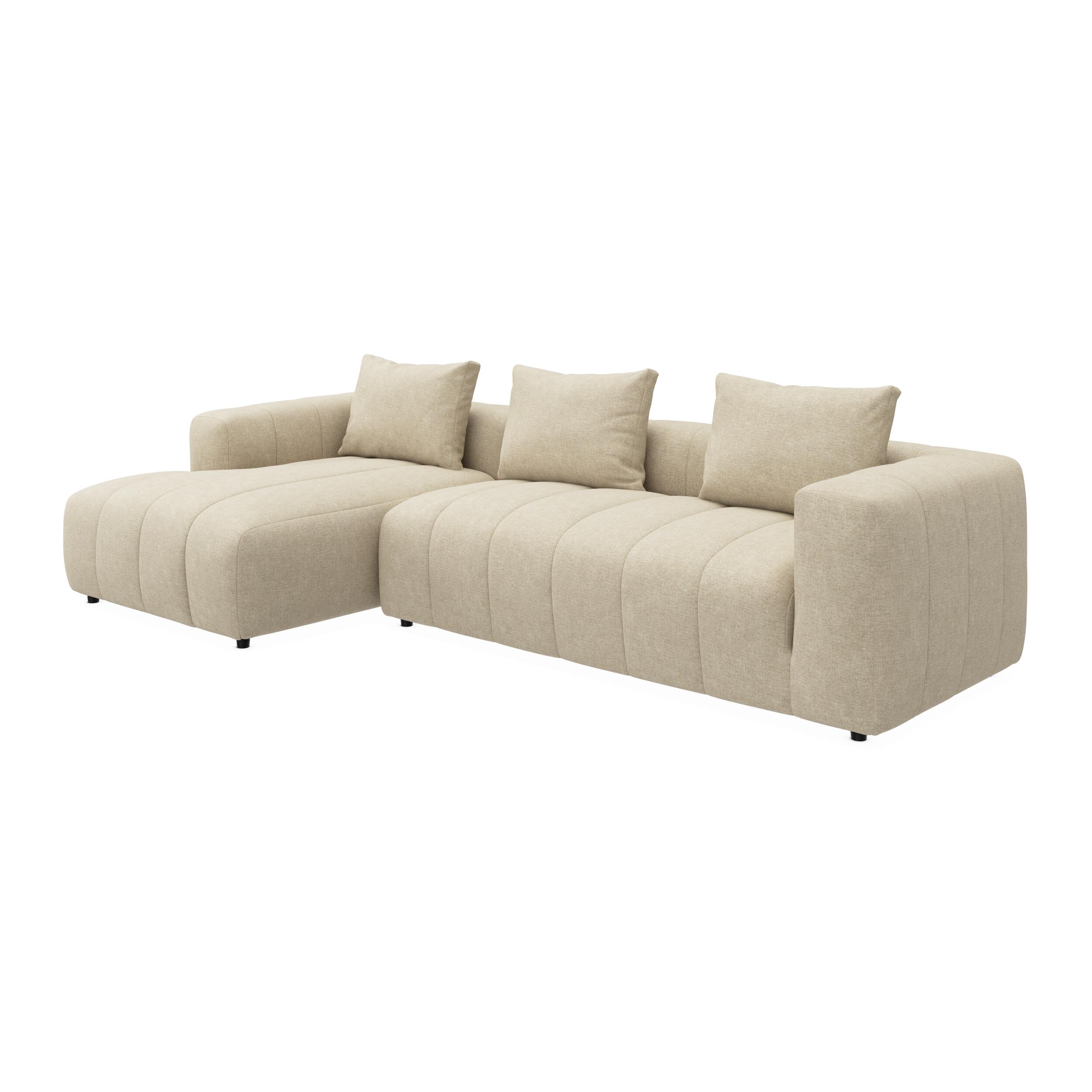 Ingvar venstrevendt sofa med chaiselong 
