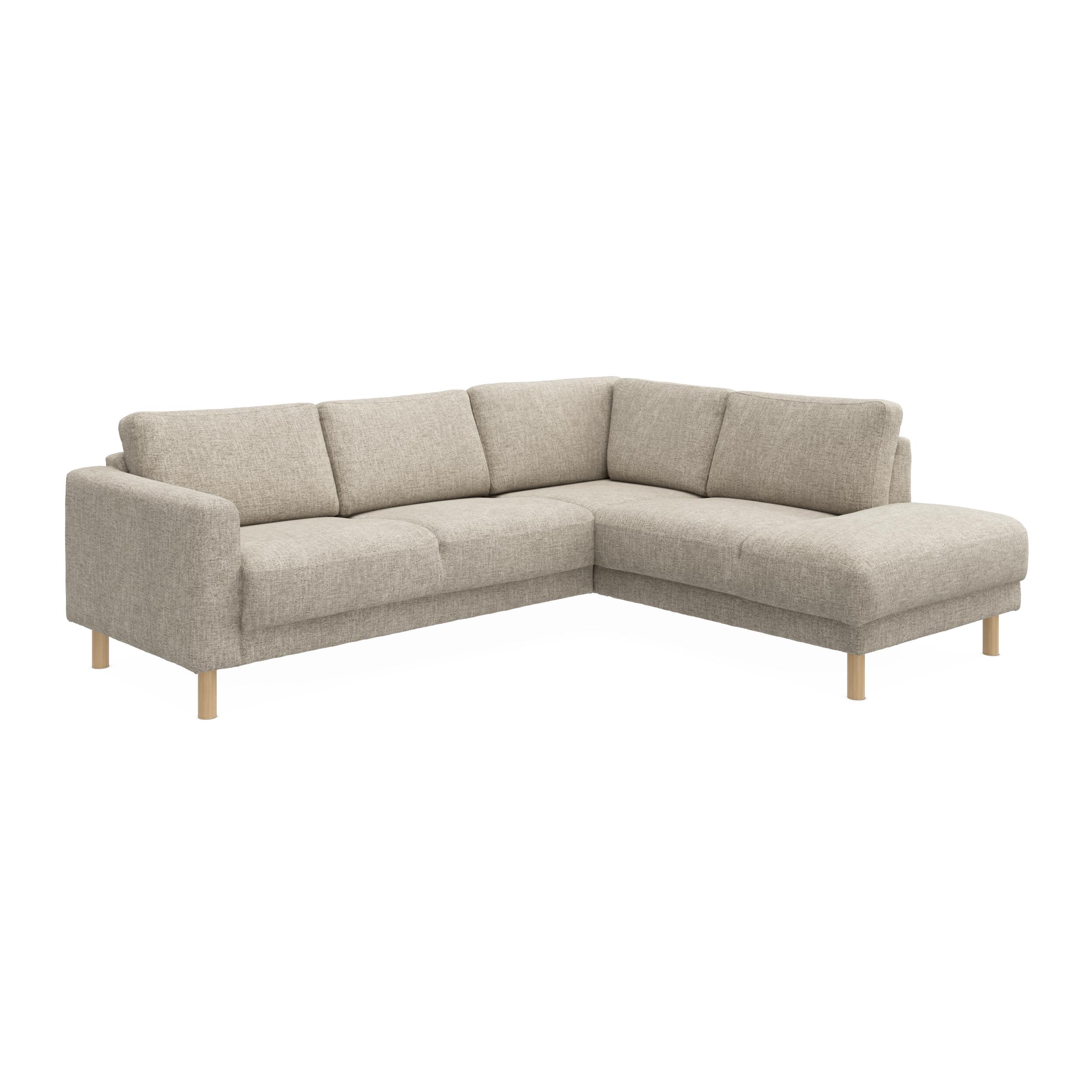 Cleveland højrevendt sofa med pufafslutning 