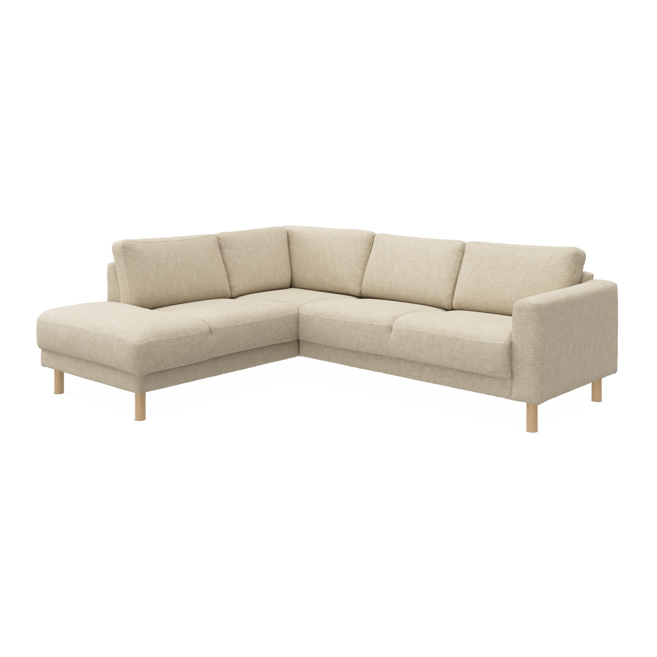 cleveland venstrevendt sofa med pufafslutning 