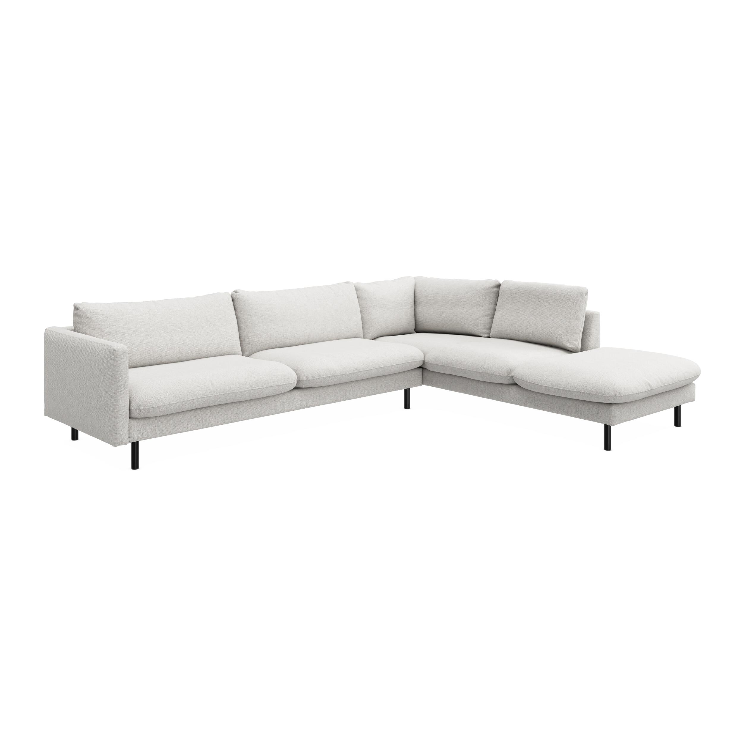 Bjorn højrevendt sofa med pufafslutning 