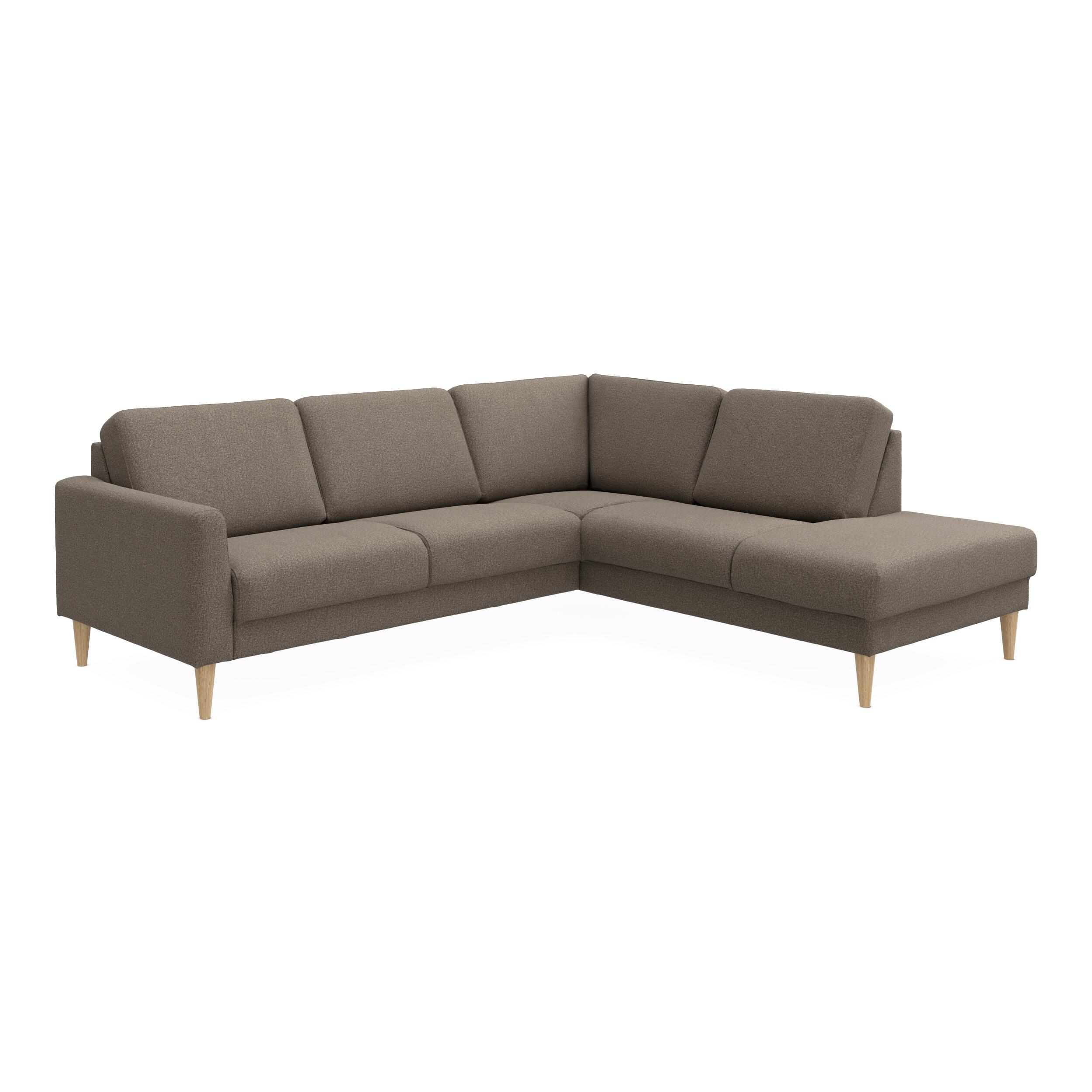 Linea højrevendt hjørnesofa med pufafslutning 