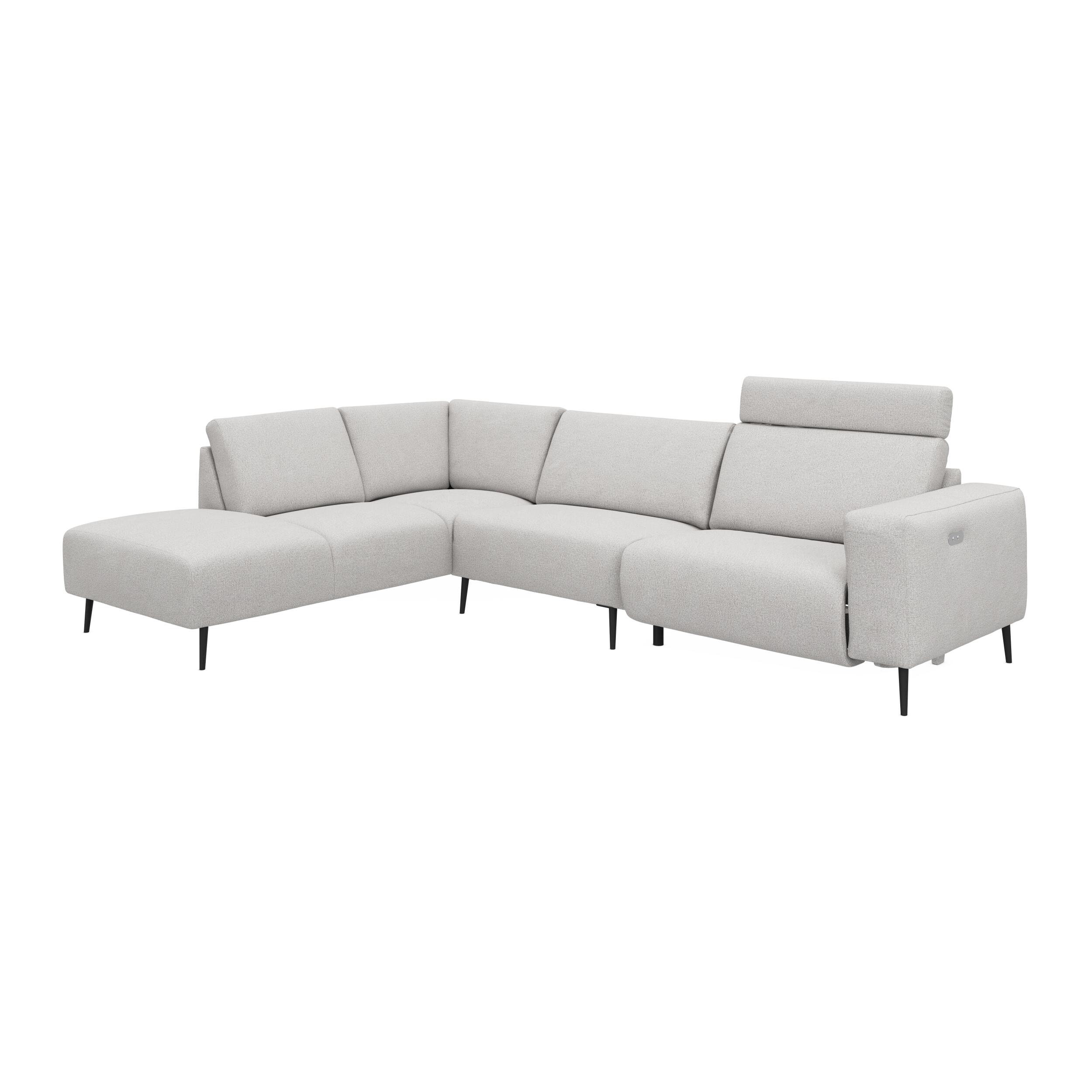 Remus venstrevendt sofa med pufafslutning 