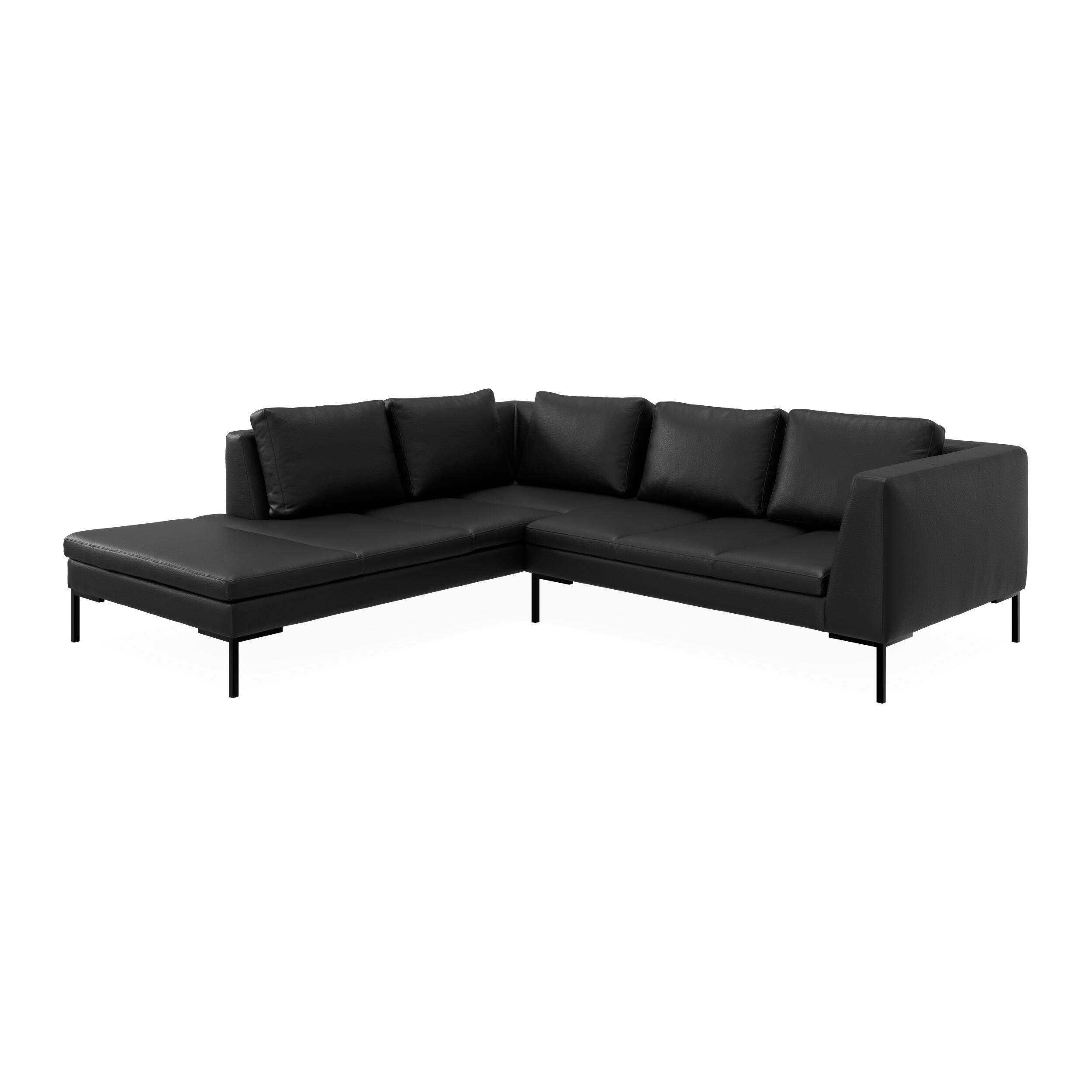 Nordskov venstrevendt hjørnesofa med pufafslutning 
