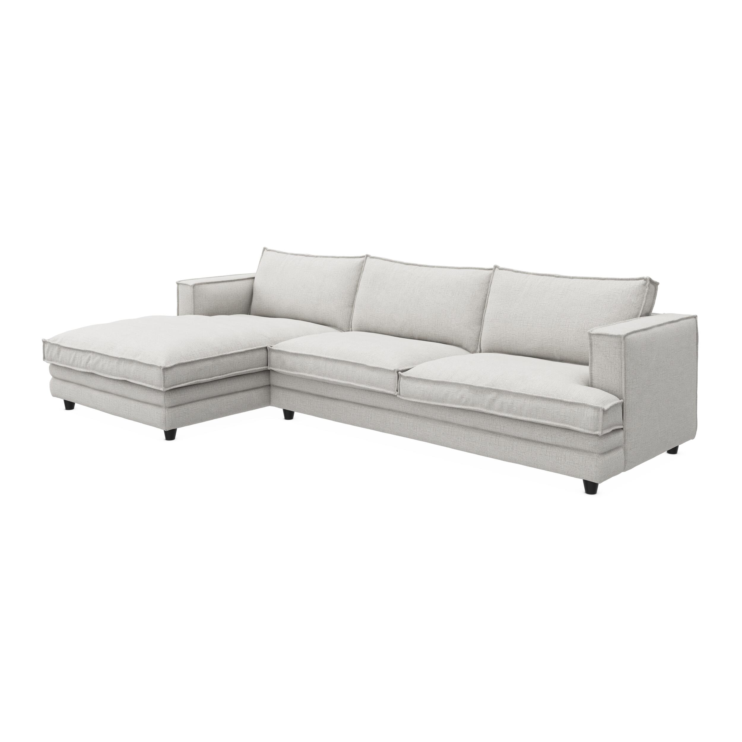 Agir venstrevendt sofa med chaiselong 