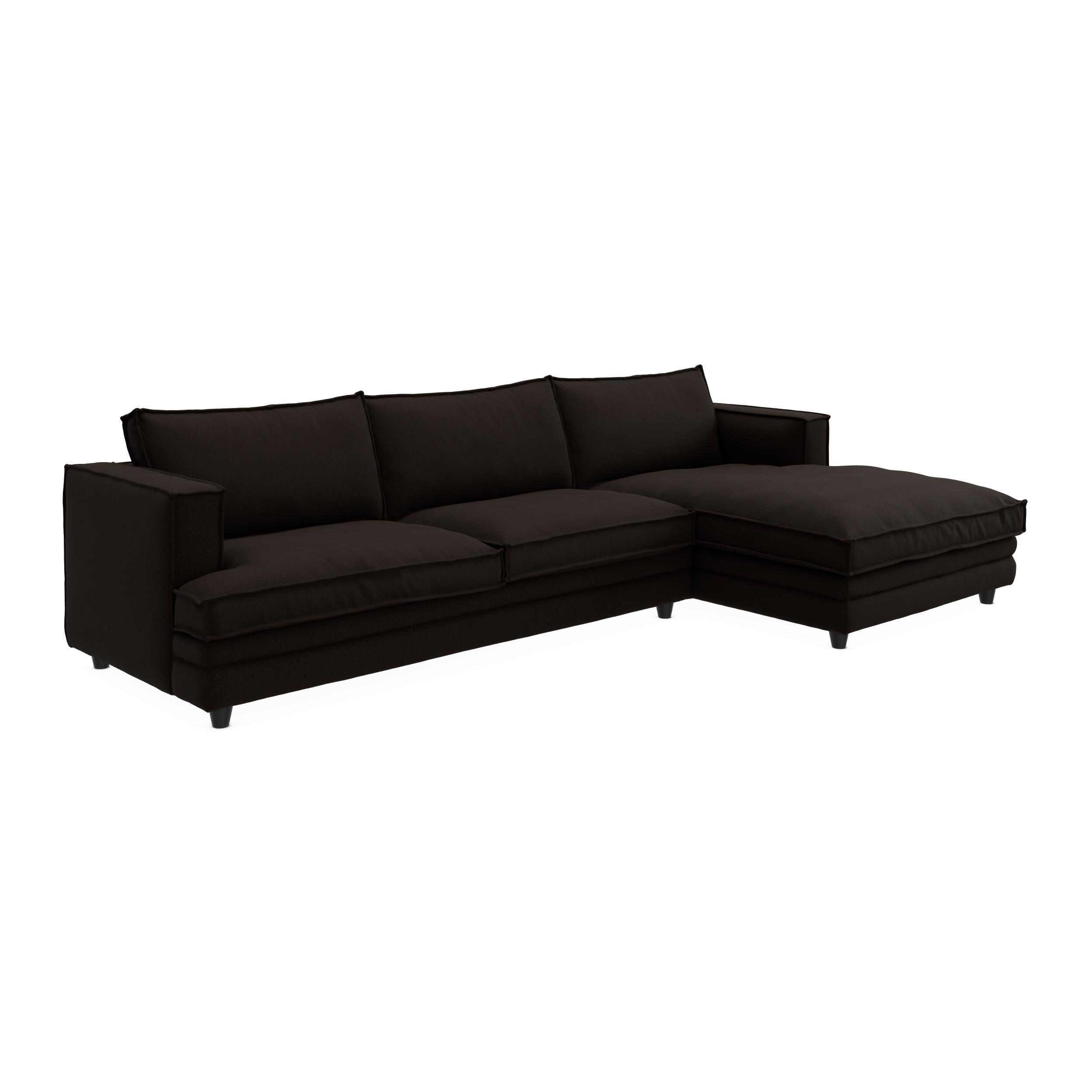 Agir højrevendt sofa med chaiselong 