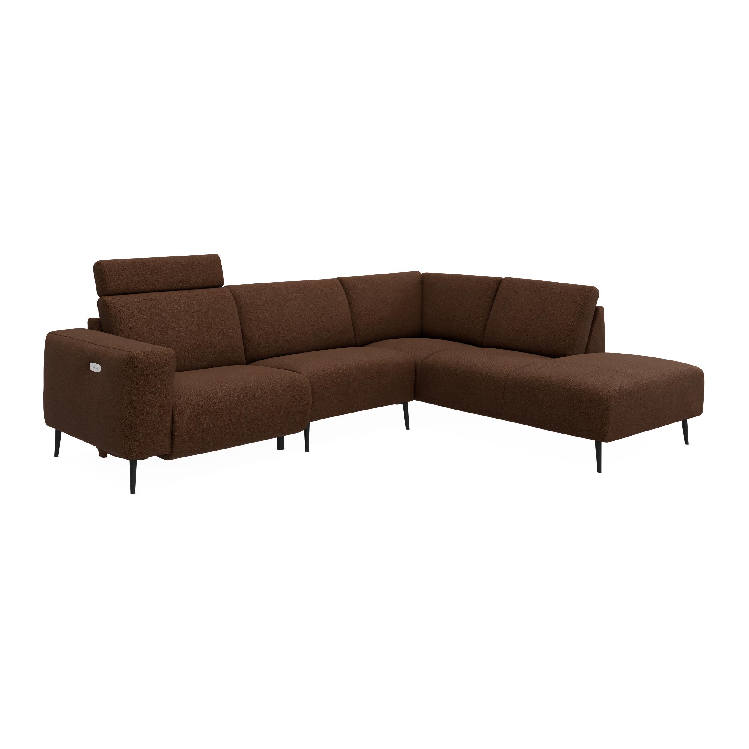 Remus højrevendt sofa med pufafslutning 