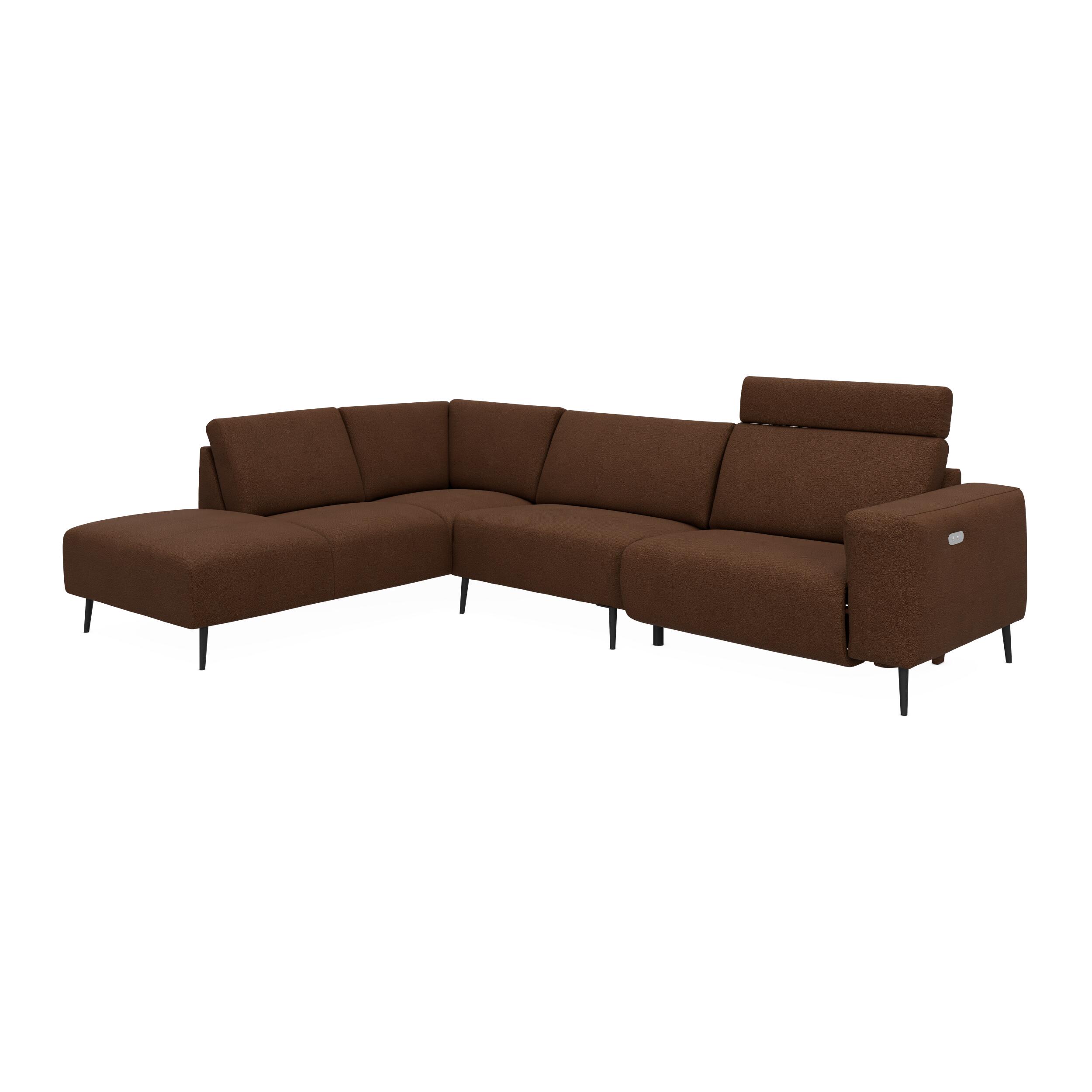 Remus venstrevendt sofa med pufafslutning 
