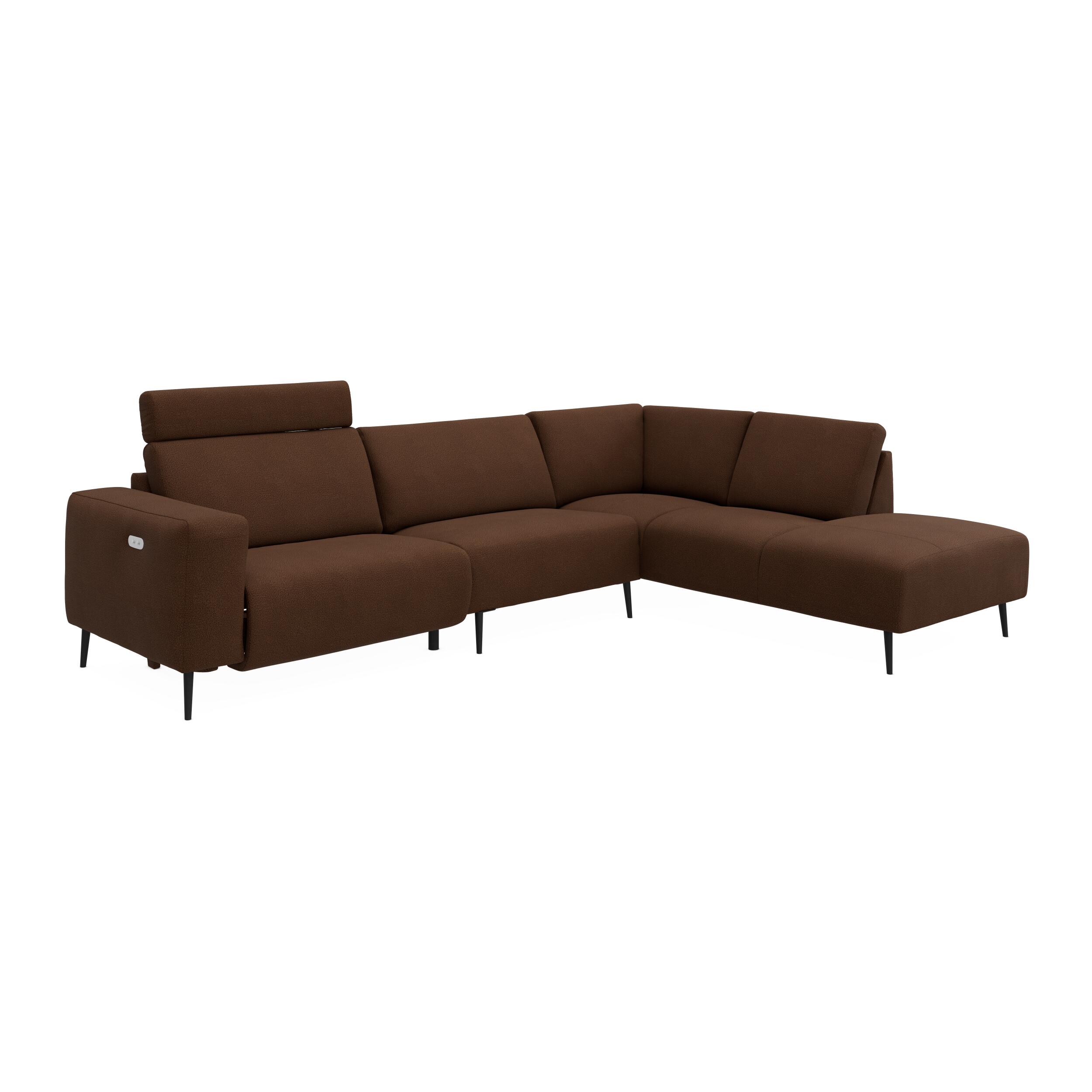 Remus højrevendt sofa med pufafslutning 