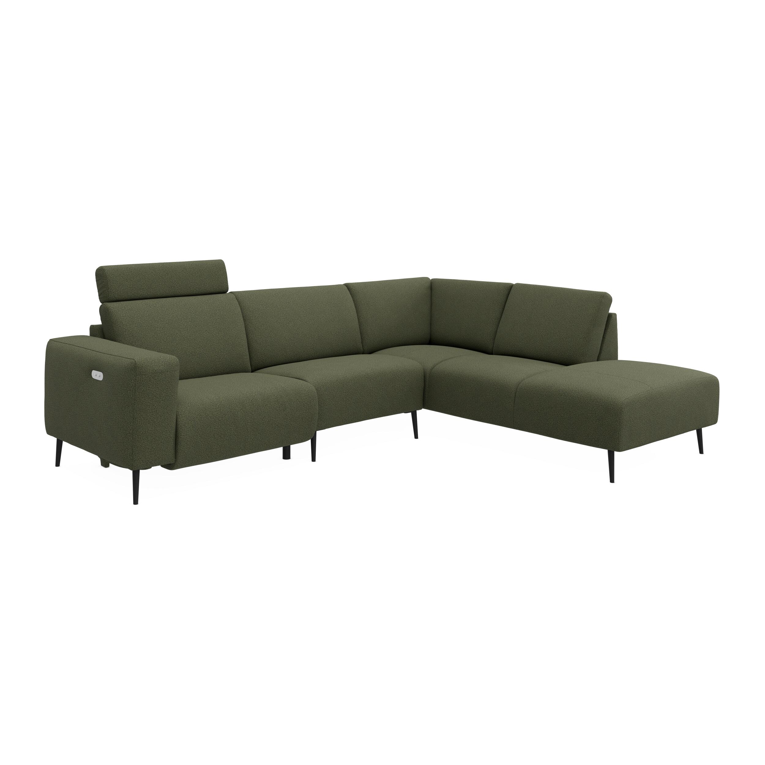Remus højrevendt sofa med pufafslutning 