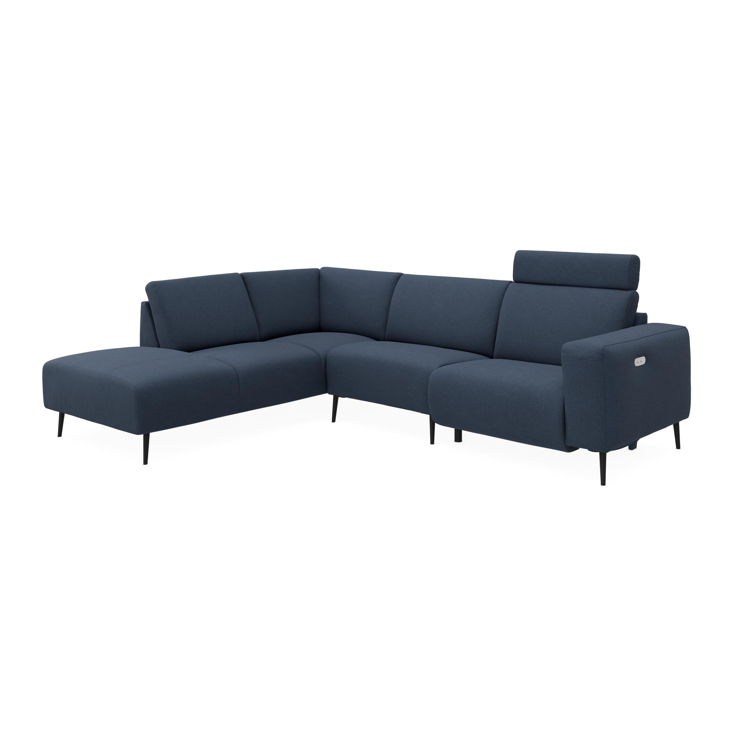 Remus venstrevendt sofa med pufafslutning 