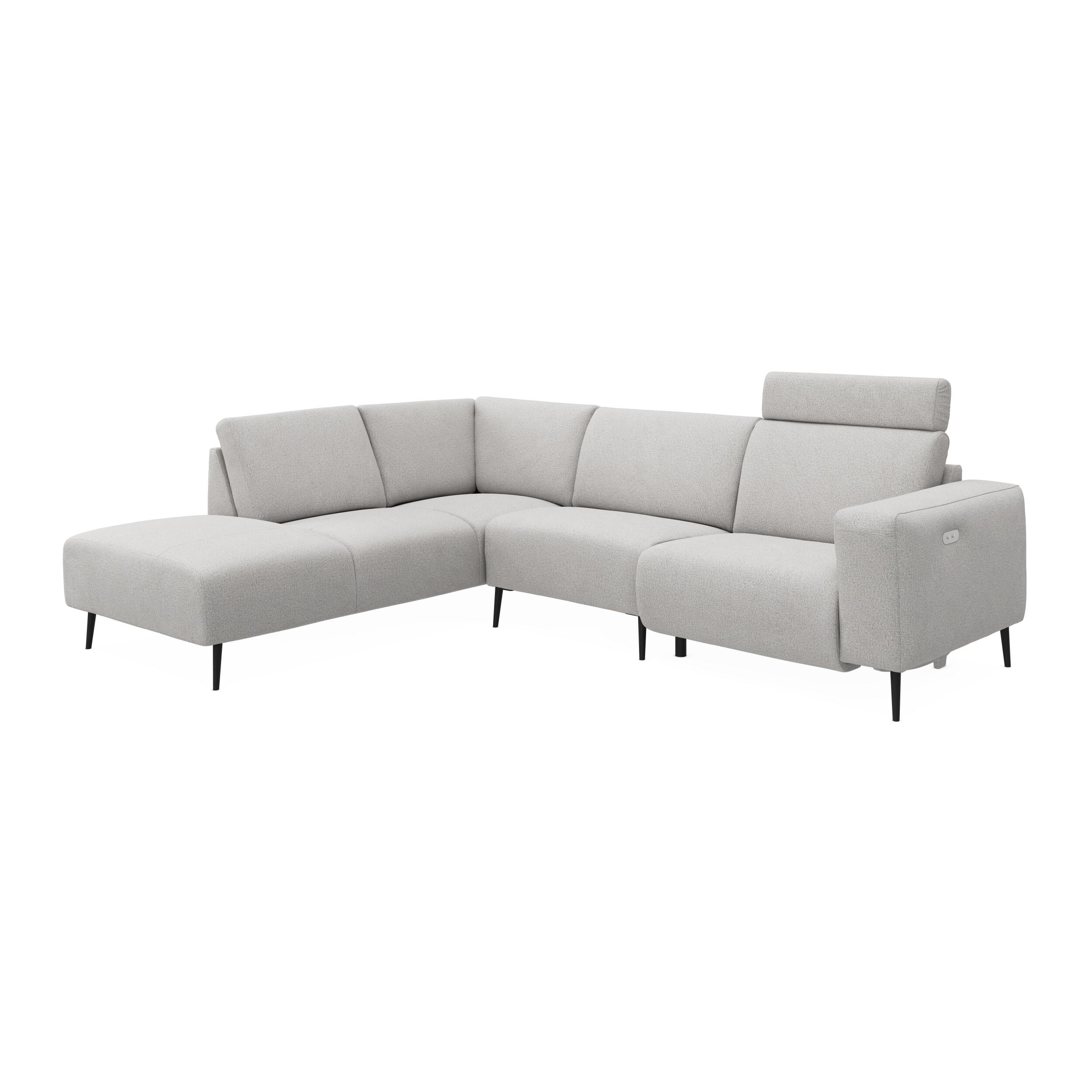 Remus venstrevendt sofa med pufafslutning 