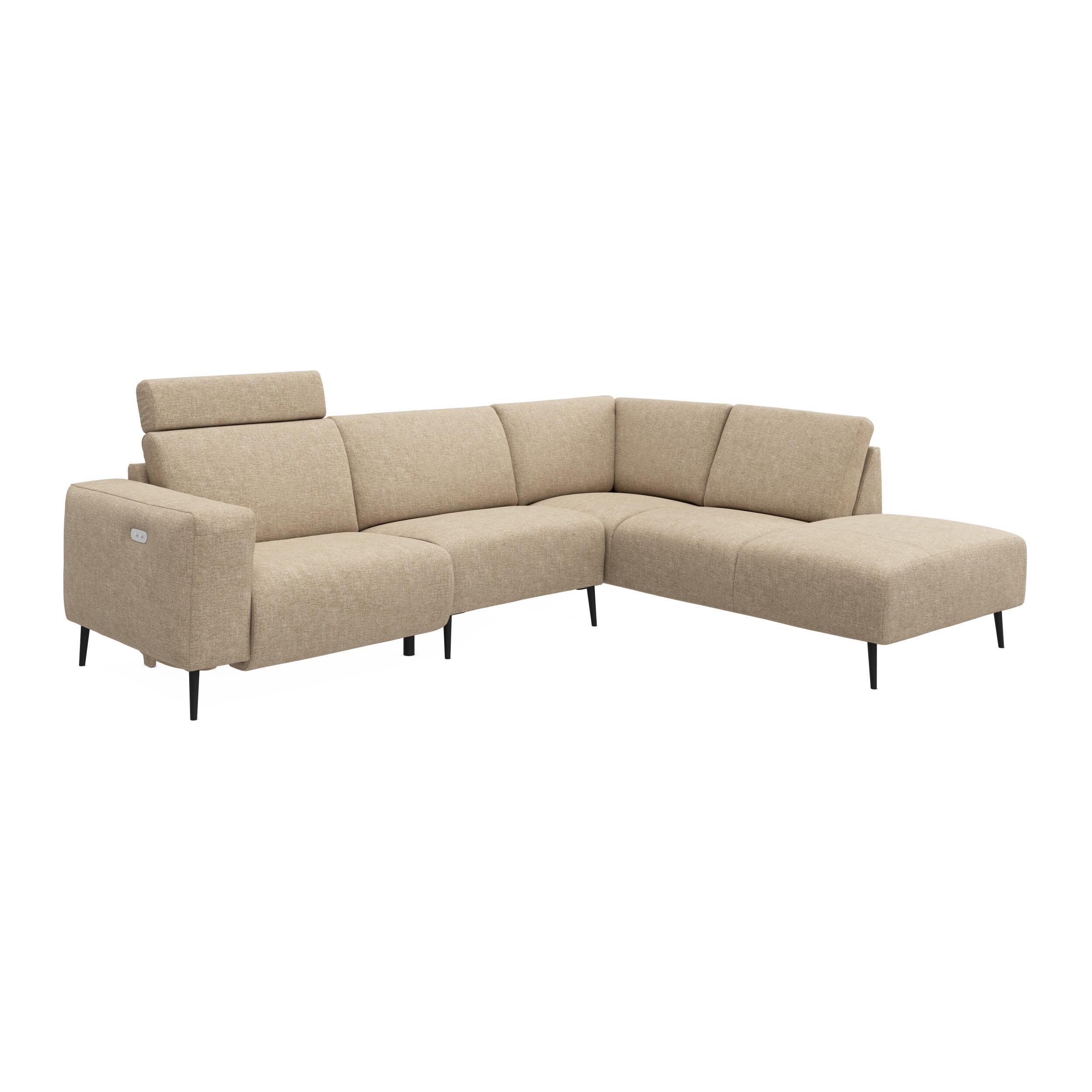 Remus højrevendt sofa med pufafslutning 