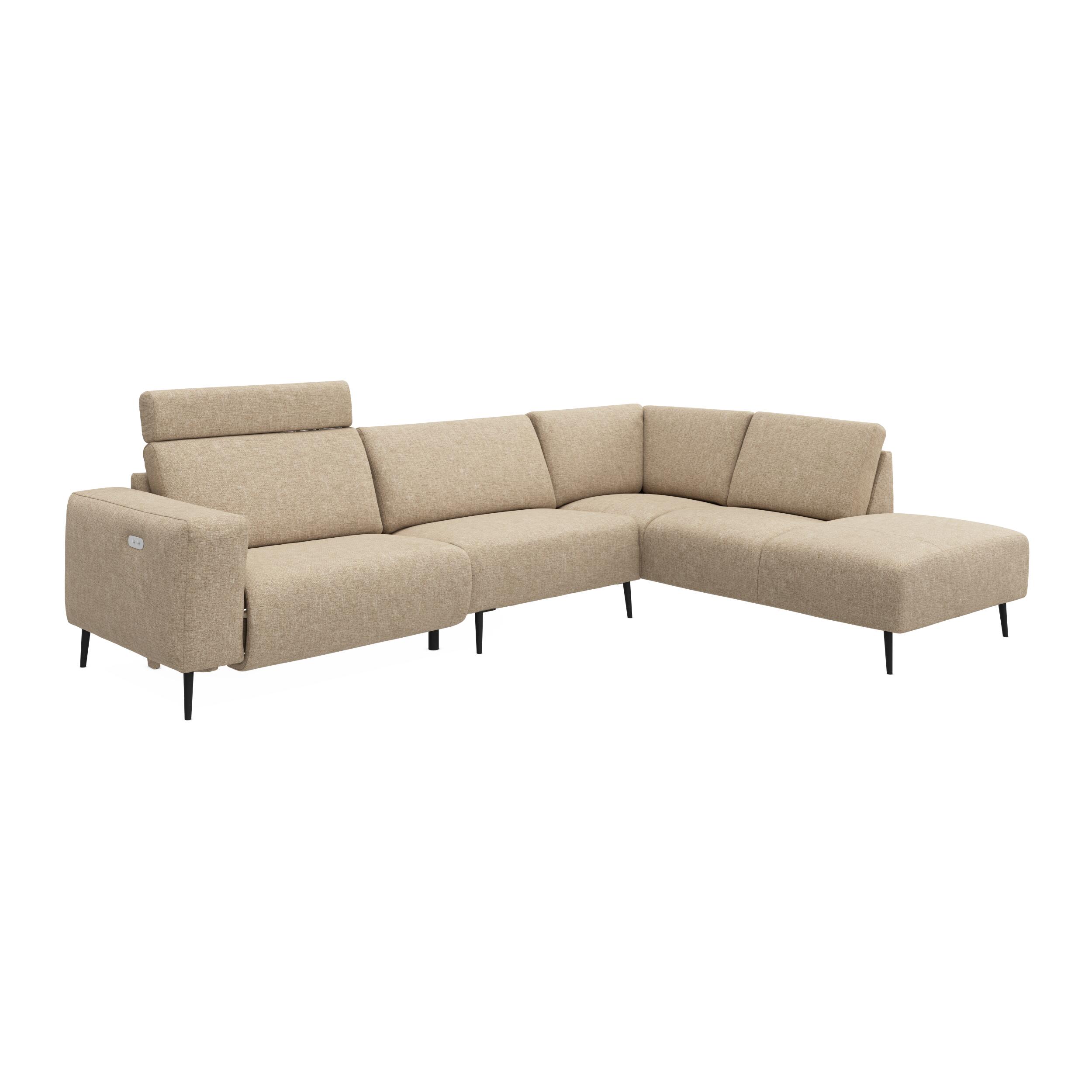 Remus højrevendt sofa med pufafslutning 