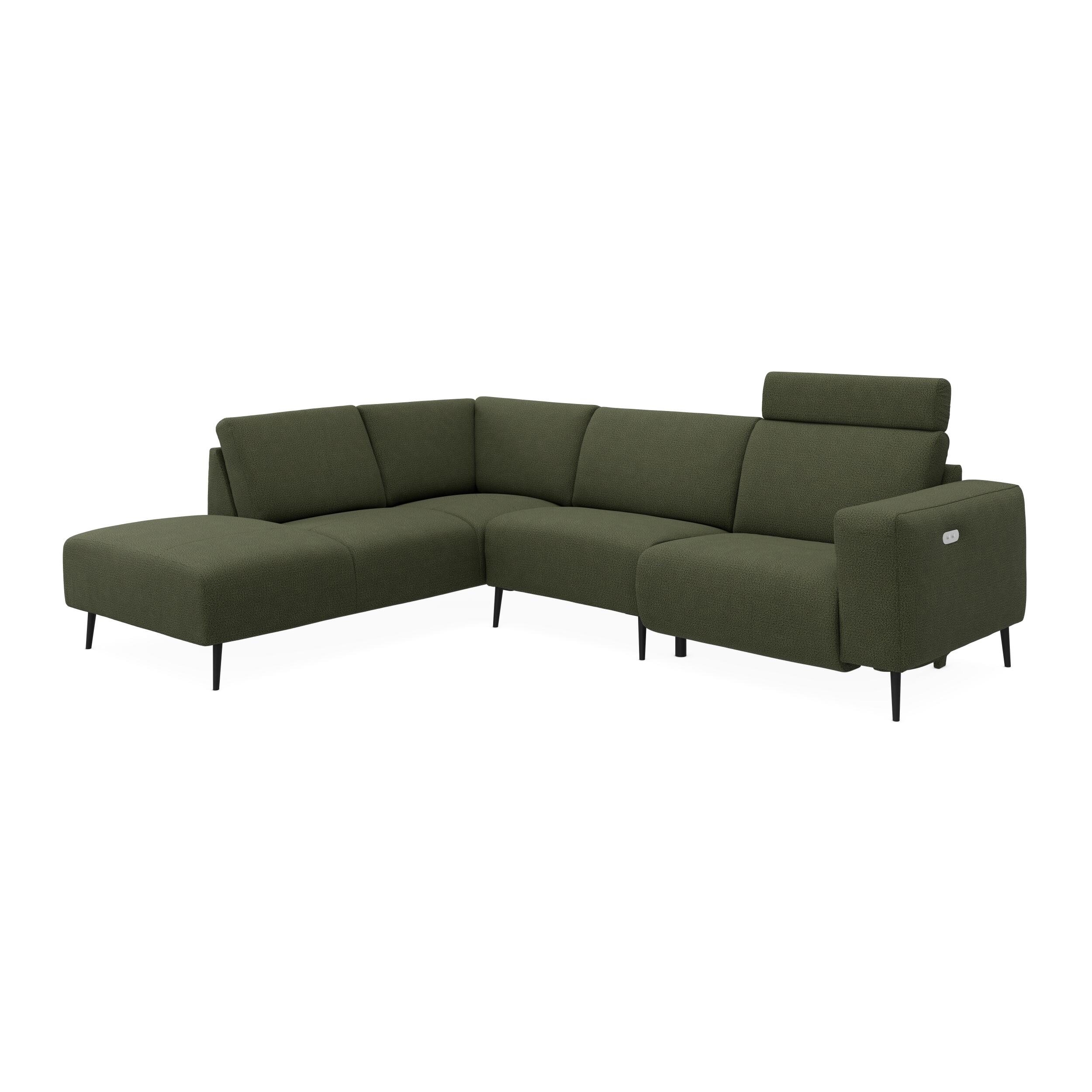 Remus venstrevendt sofa med pufafslutning 