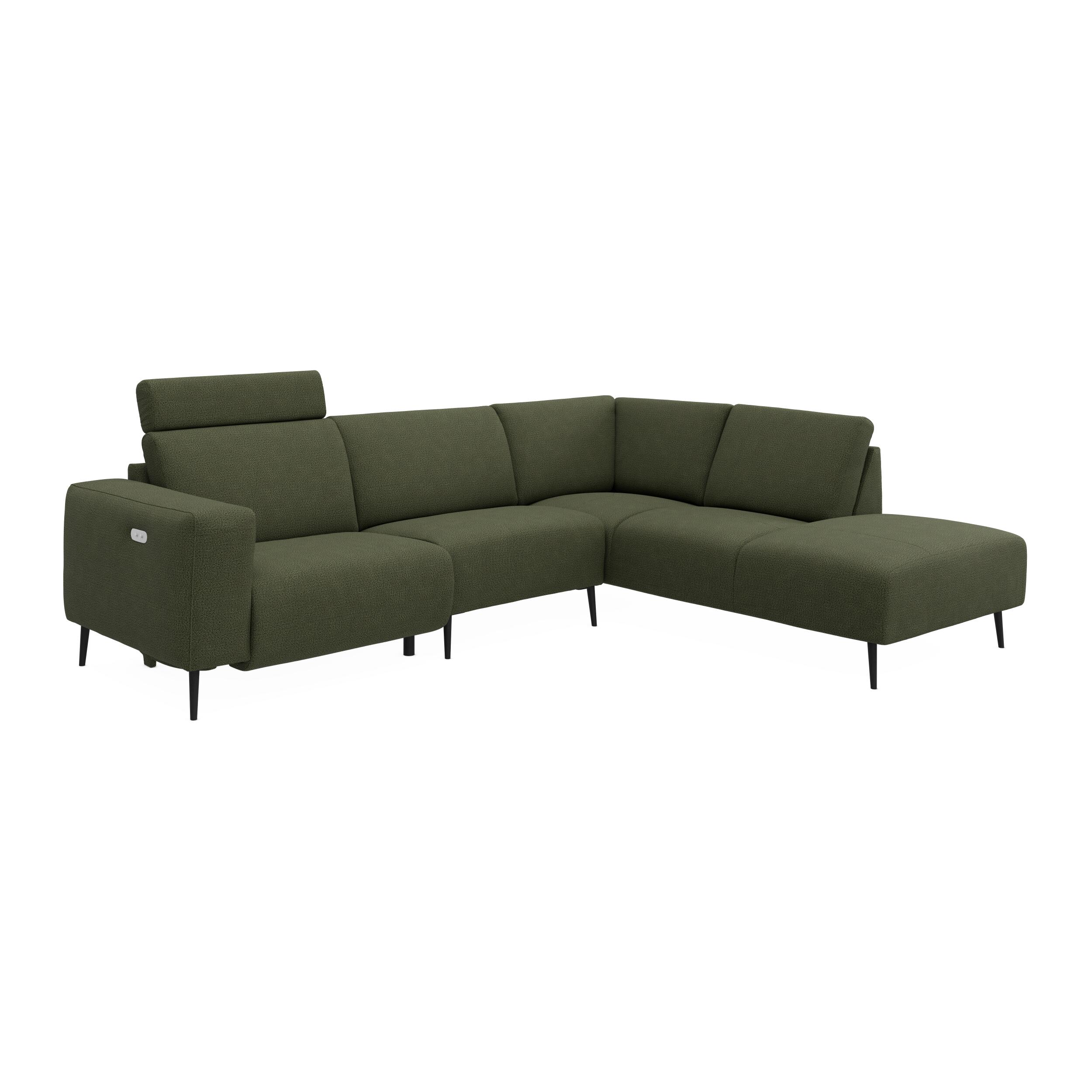 Remus højrevendt sofa med pufafslutning 