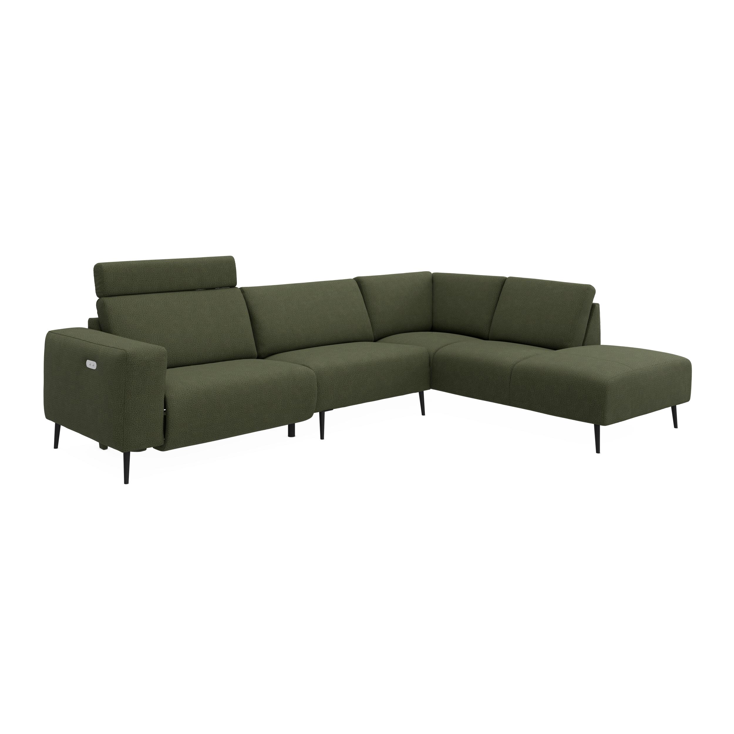 Remus højrevendt sofa med pufafslutning 