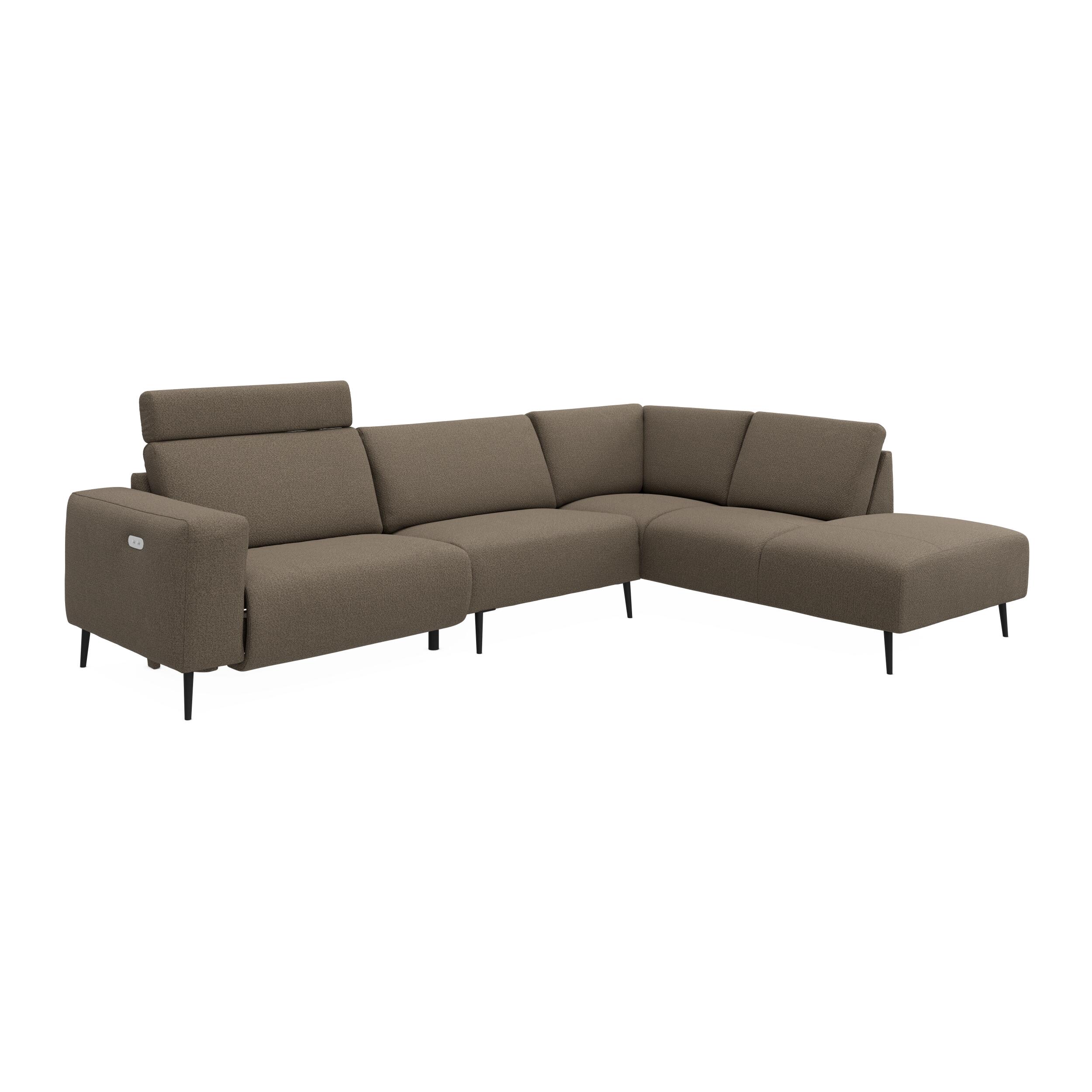 Remus højrevendt sofa med pufafslutning 