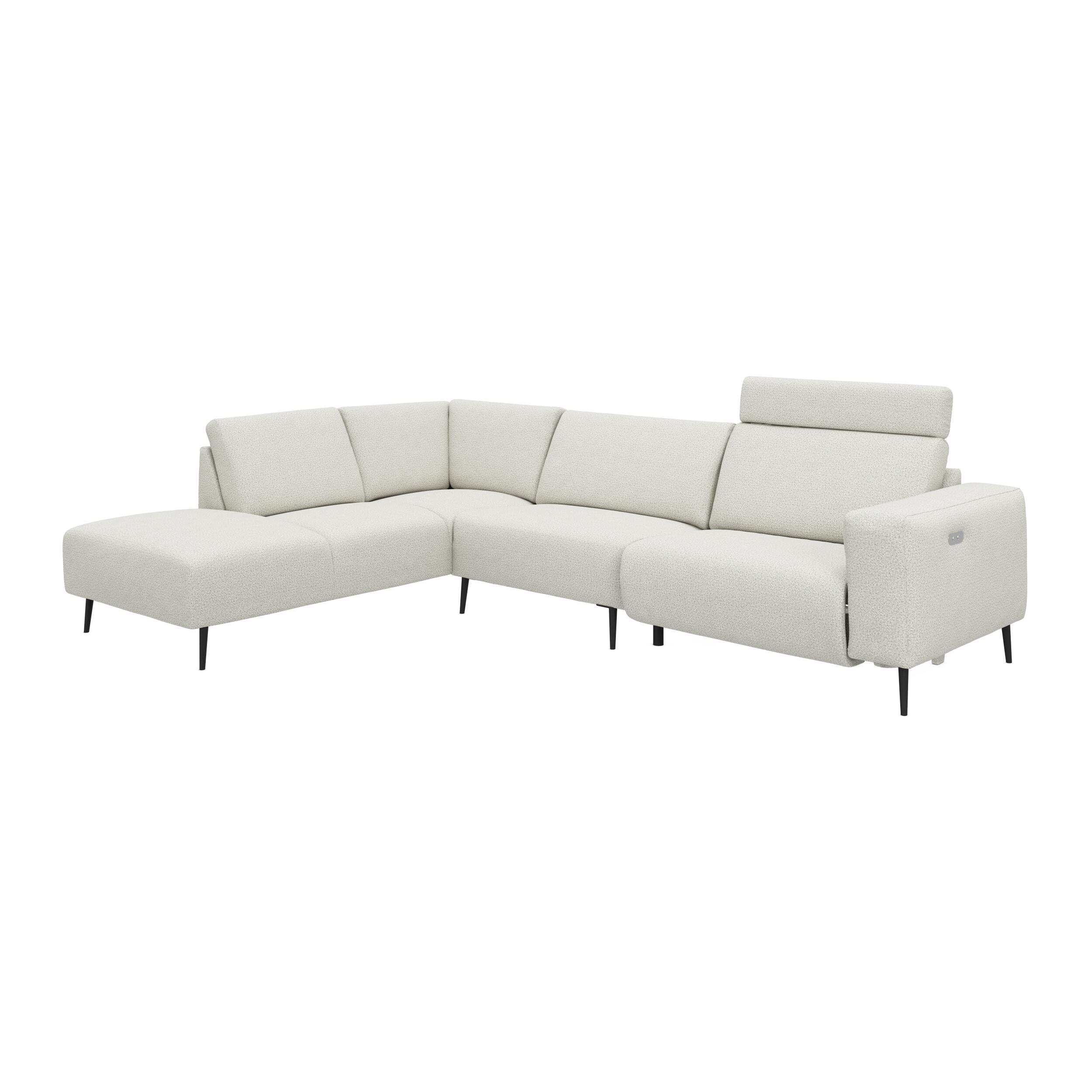 Remus venstrevendt sofa med pufafslutning 