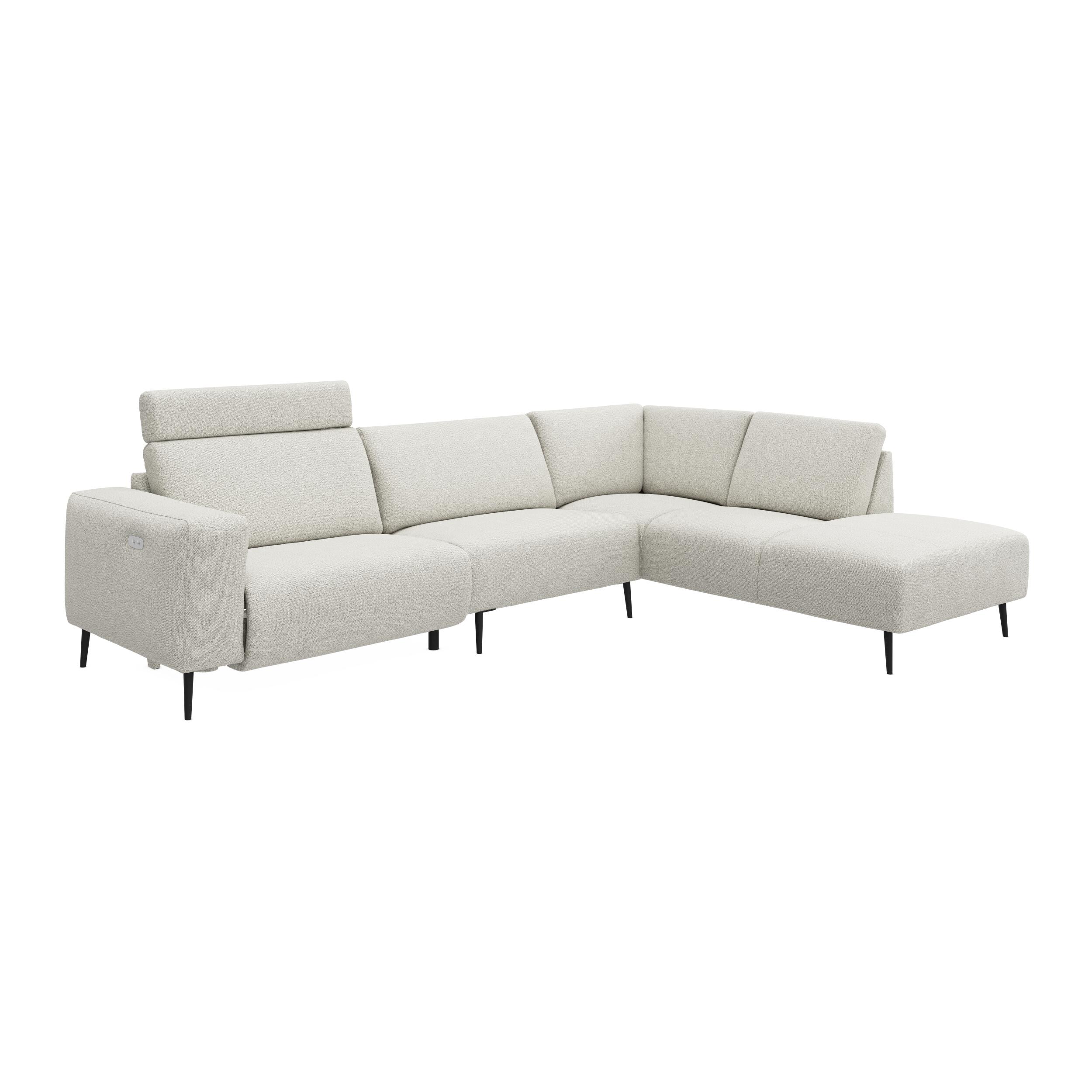 Remus højrevendt sofa med pufafslutning 