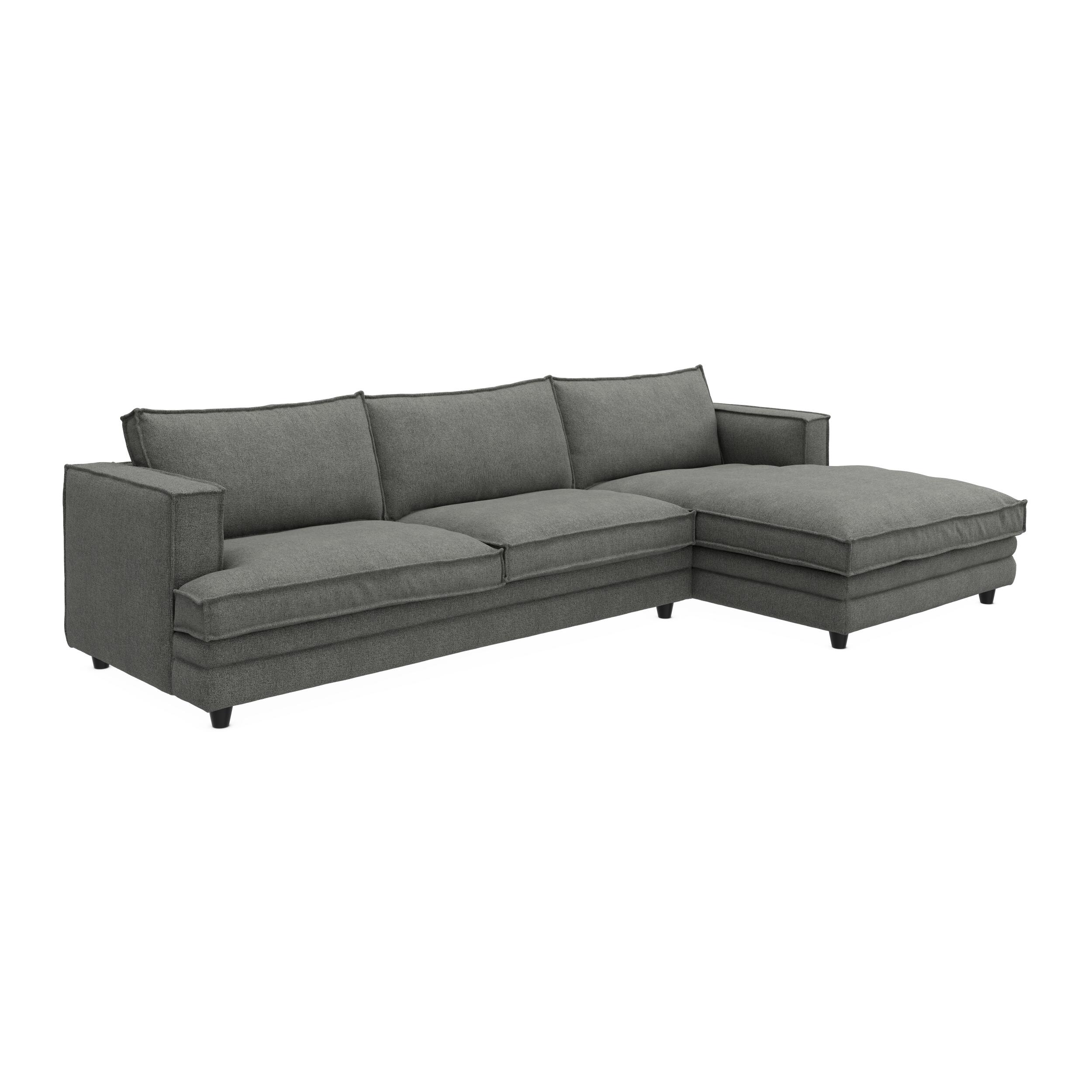 Agir højrevendt sofa med chaiselong 