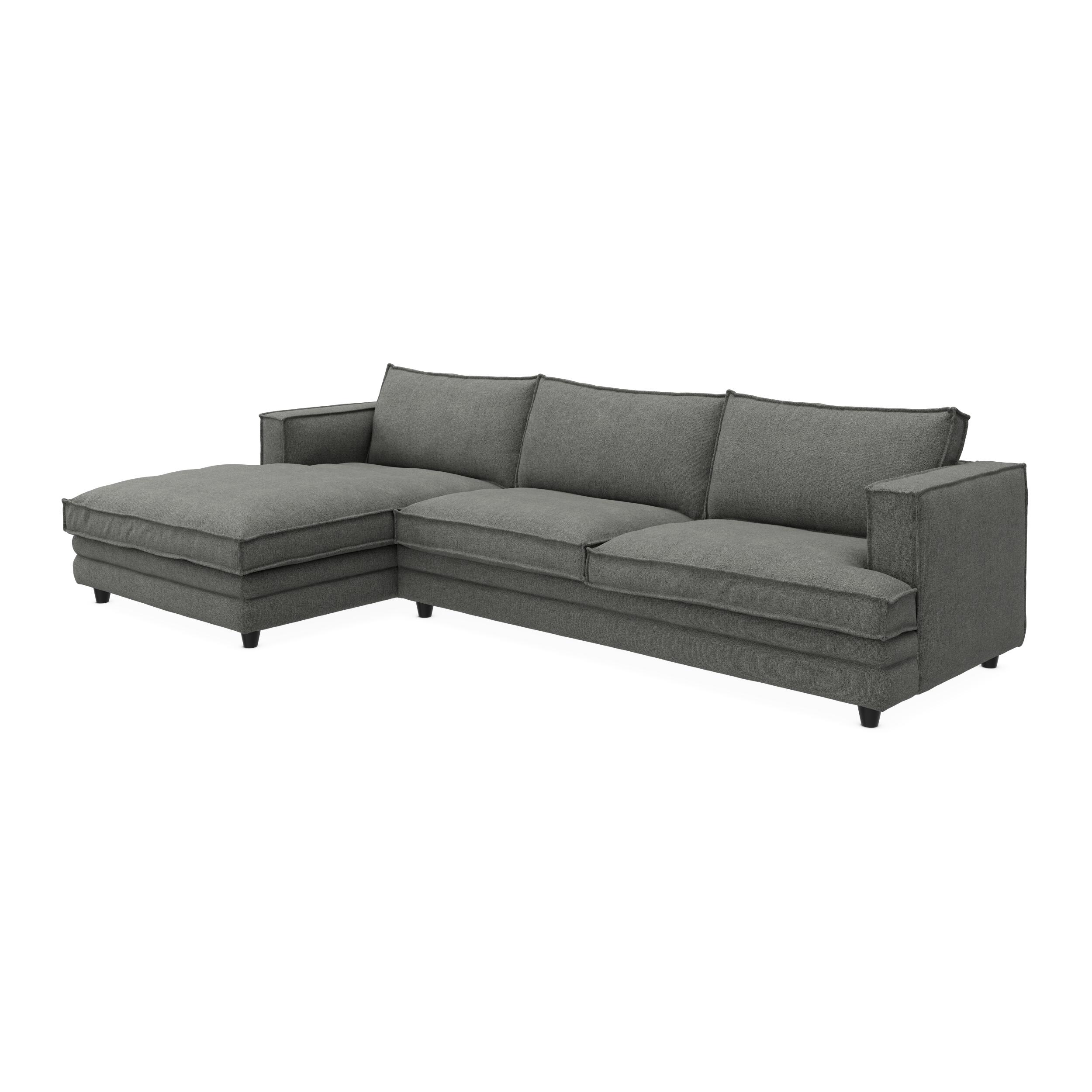 Agir venstrevendt sofa med chaiselong 