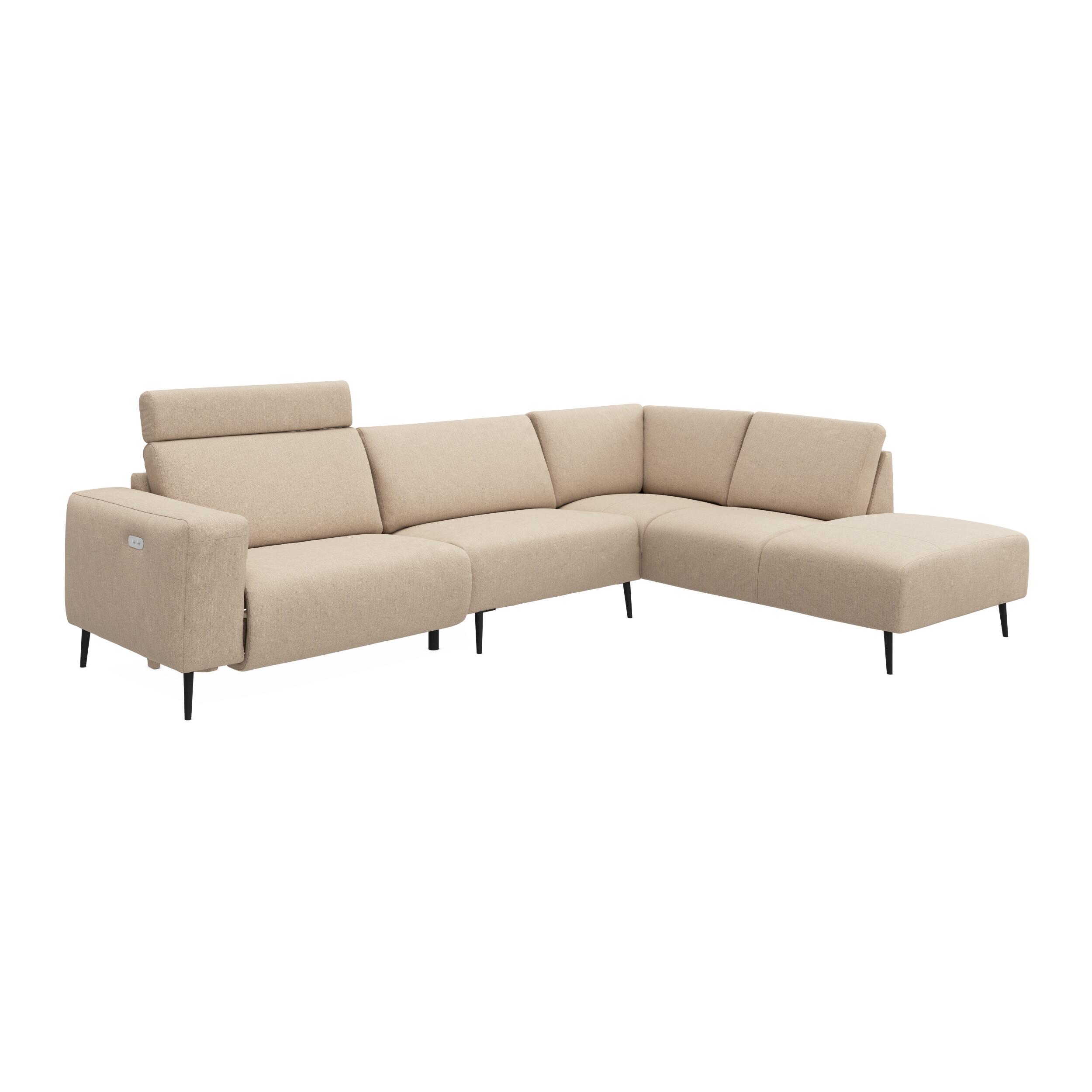 Remus højrevendt sofa med pufafslutning 