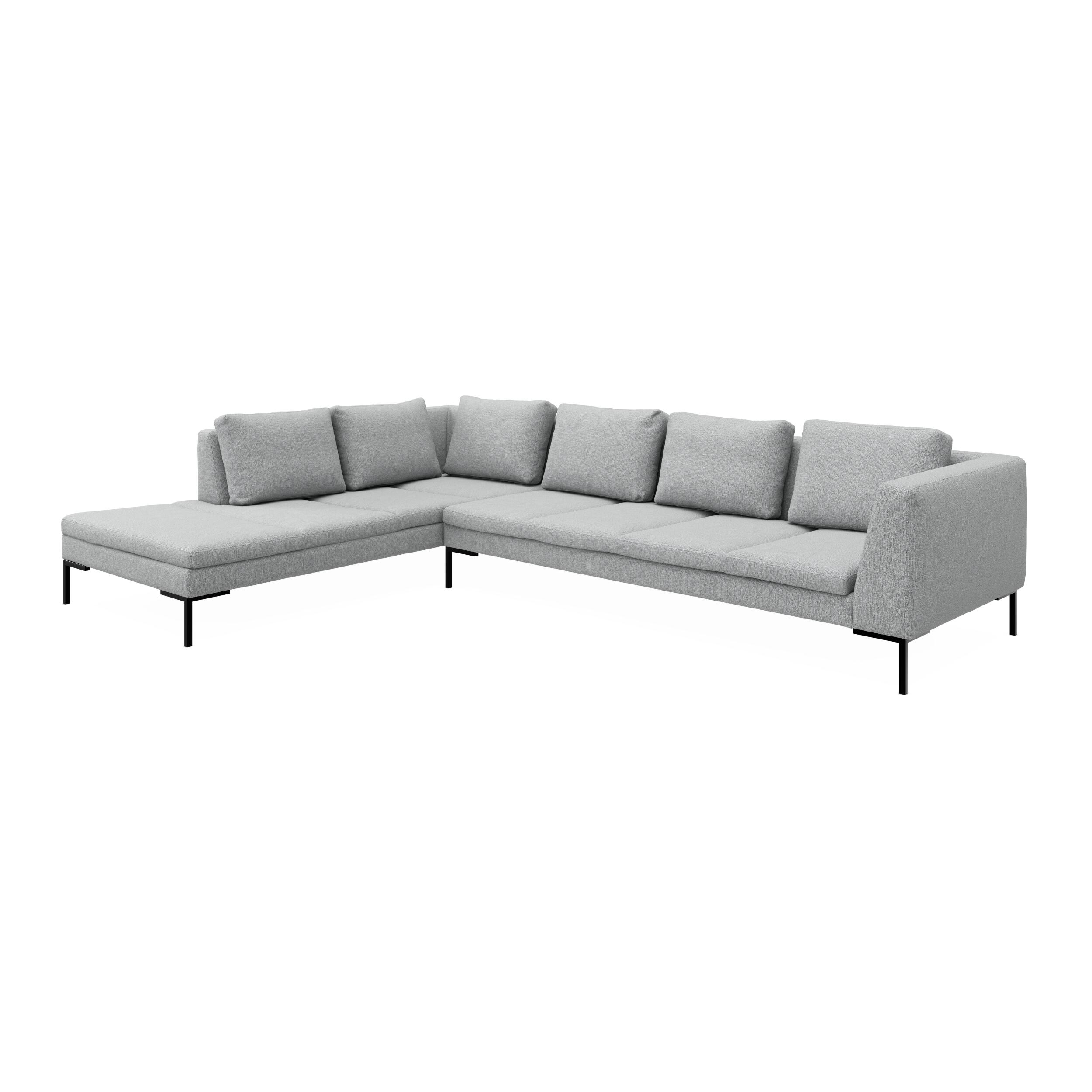 Nordskov venstrevendt hjørnesofa med pufafslutning 