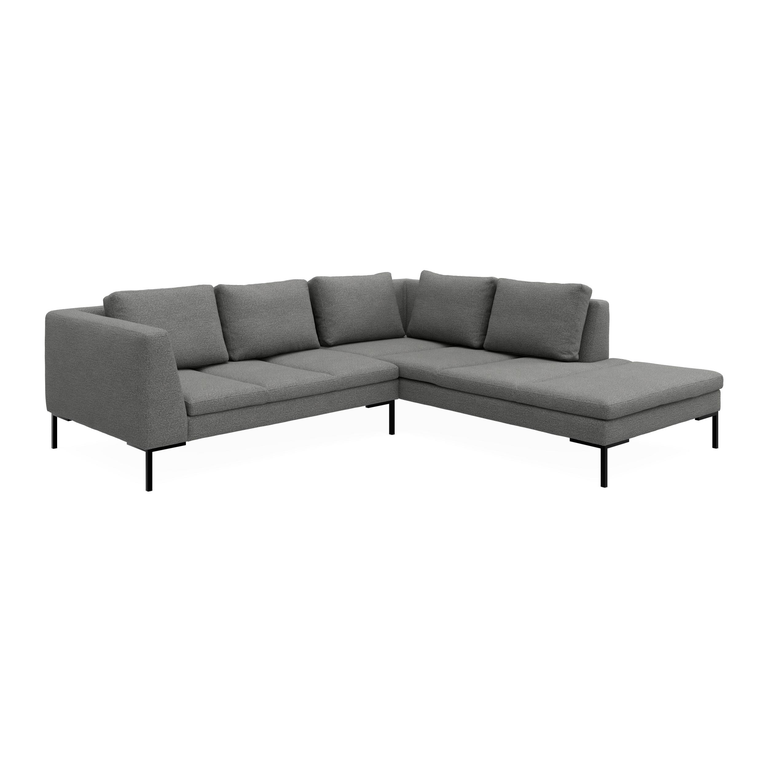 Nordskov højrevendt hjørnesofa med pufafslutning 