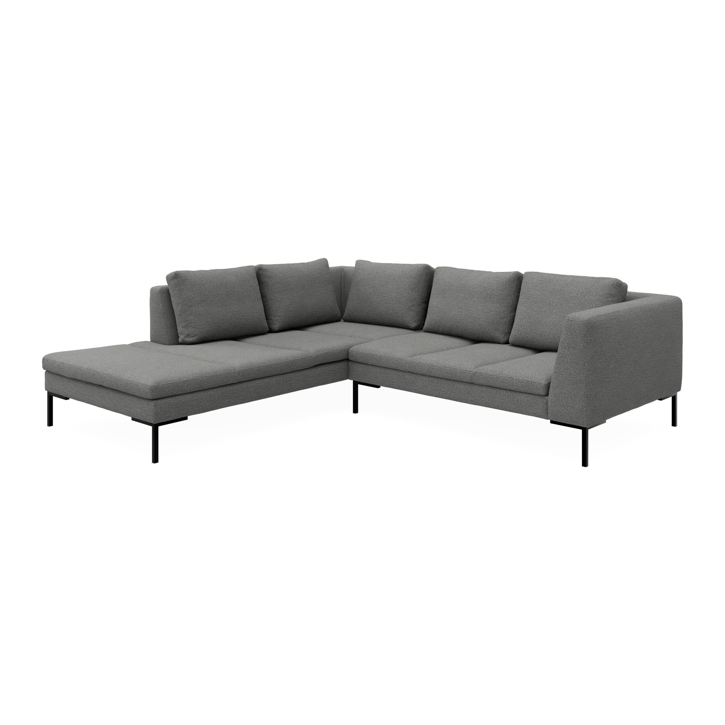 Nordskov venstrevendt hjørnesofa med pufafslutning 