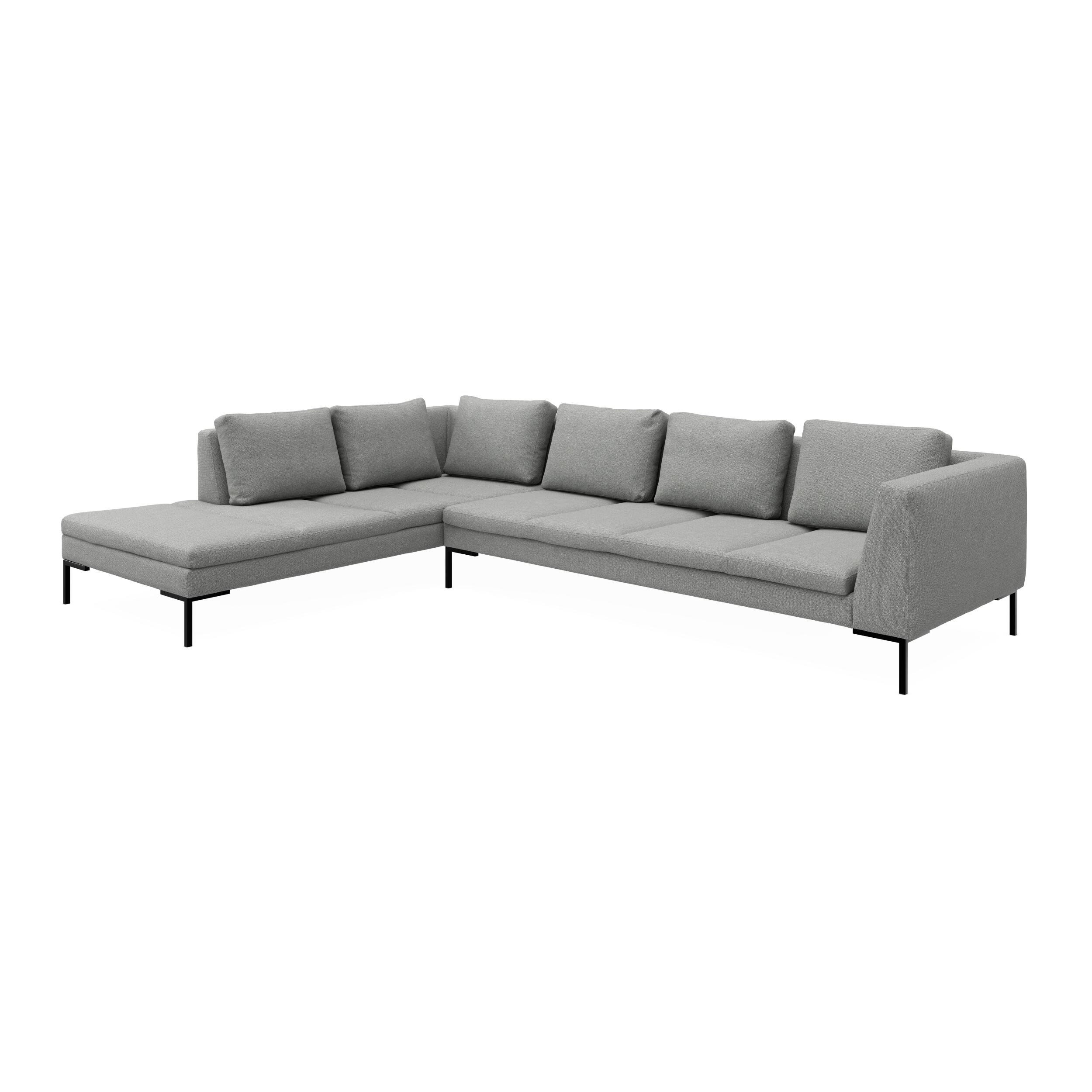 Nordskov venstrevendt hjørnesofa med pufafslutning 