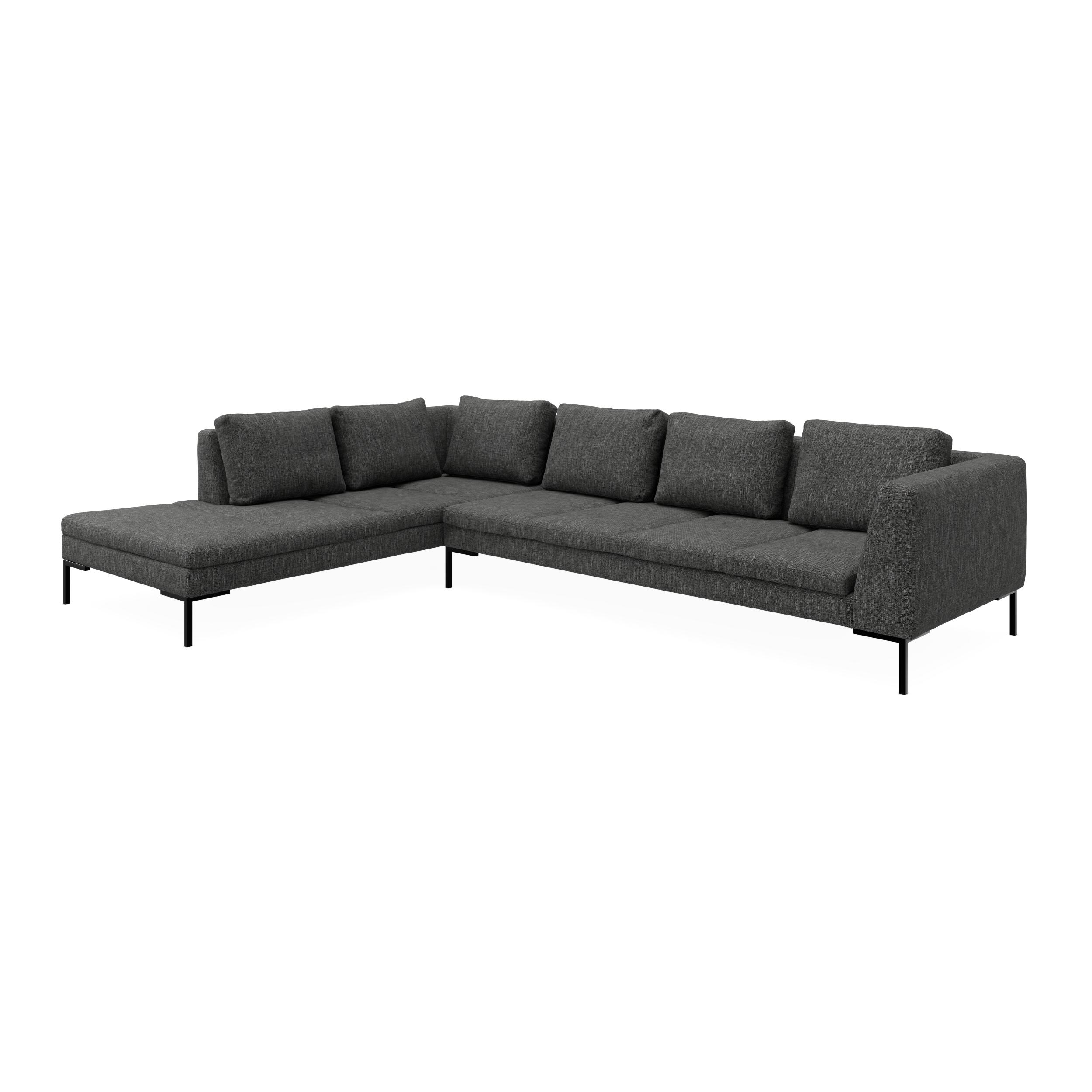 Nordskov venstrevendt hjørnesofa med pufafslutning 