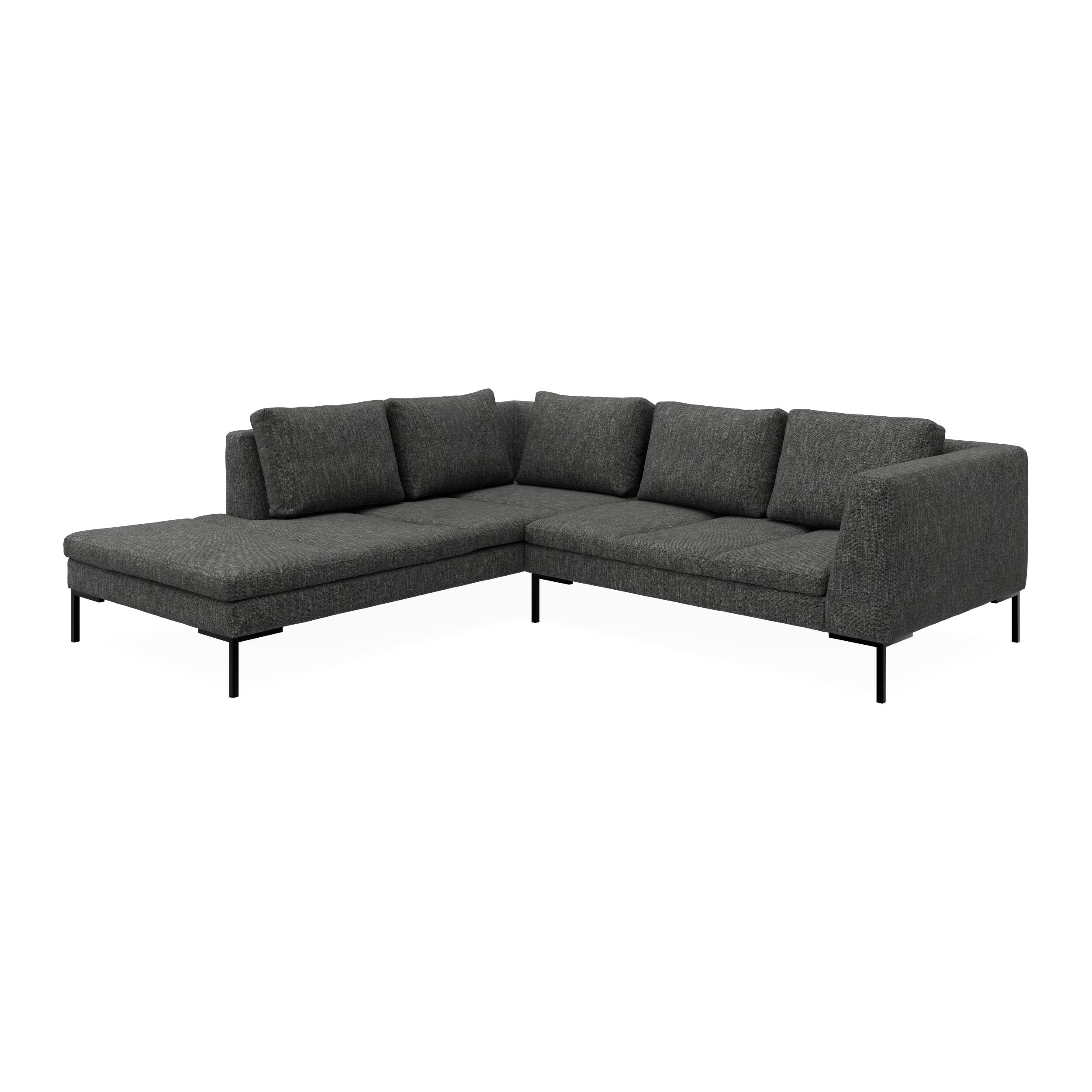 Nordskov venstrevendt hjørnesofa med pufafslutning 