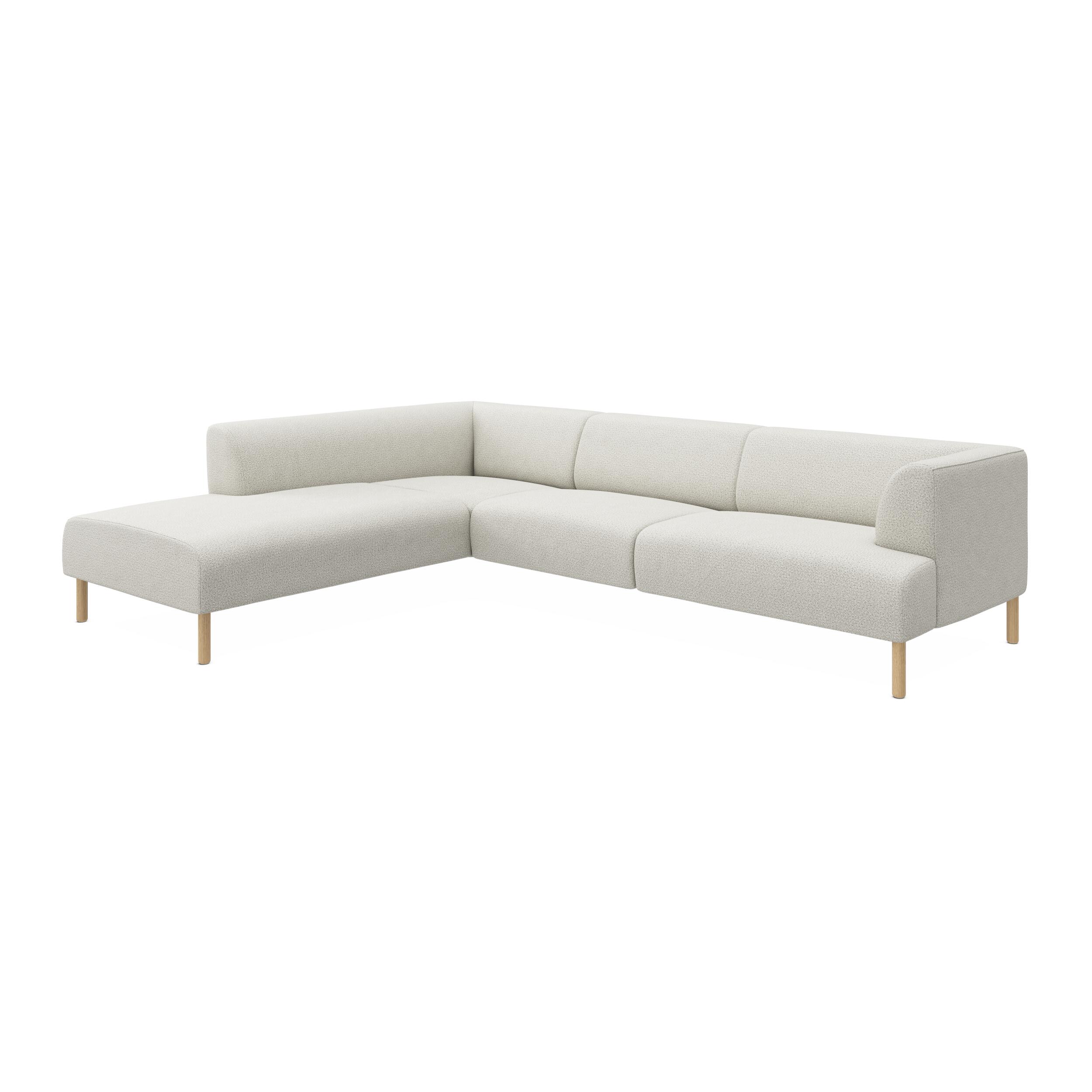 Teron venstrevendt sofa med pufafslutning 