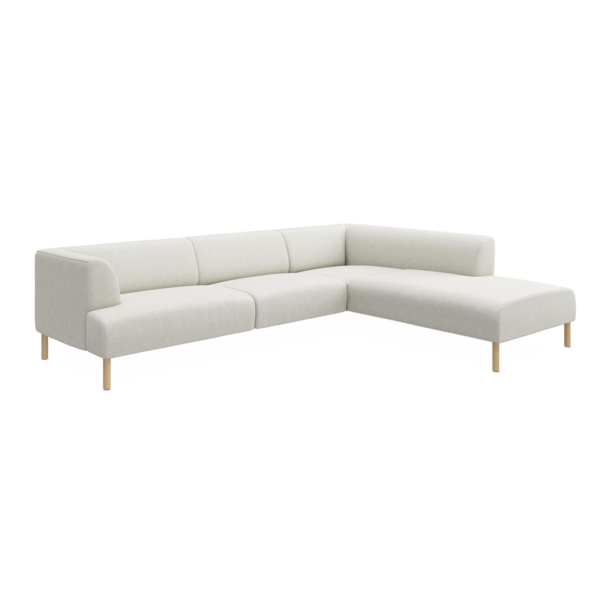 Teron højrevendt sofa med pufafslutning 