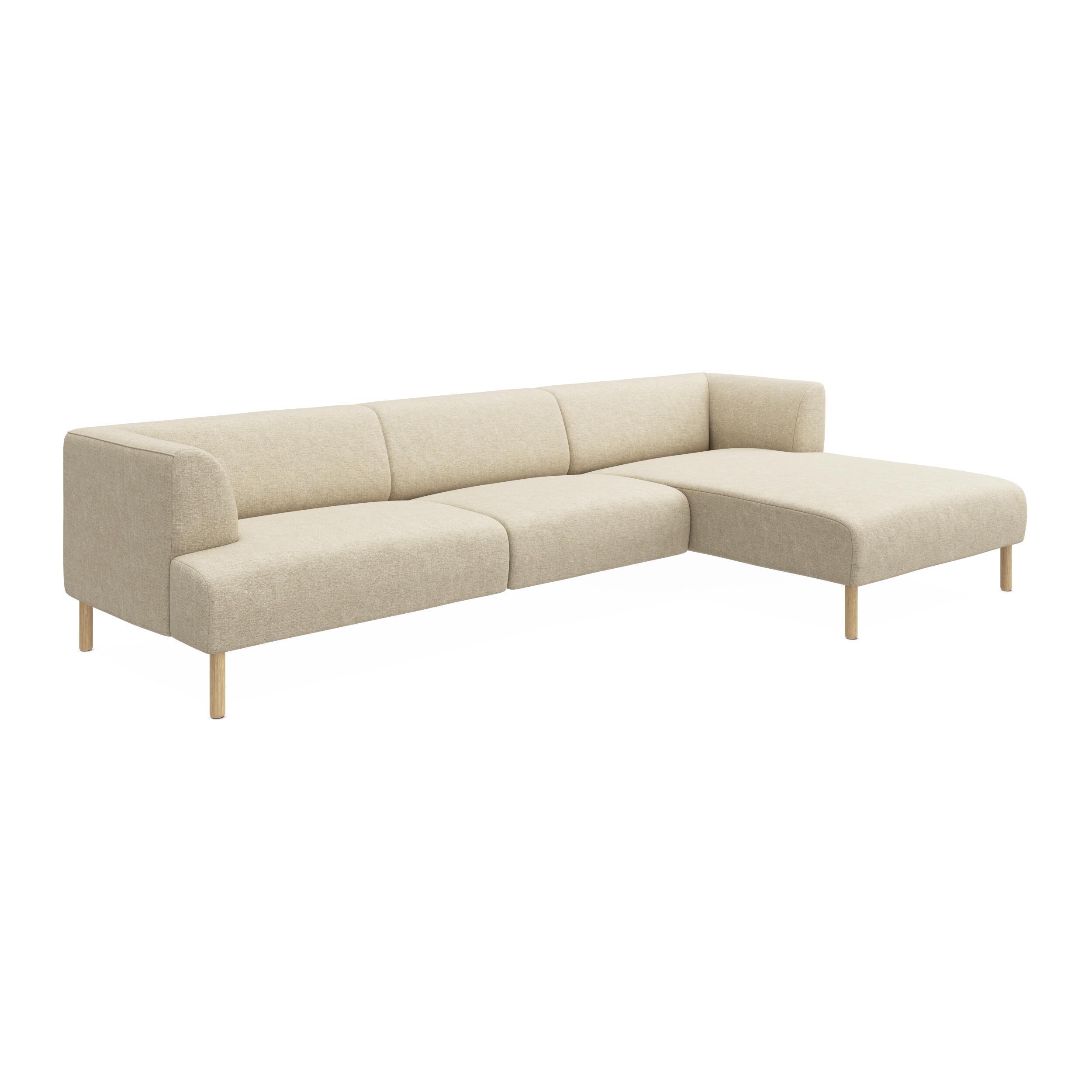 Teron højrevendt sofa med chaiselong 