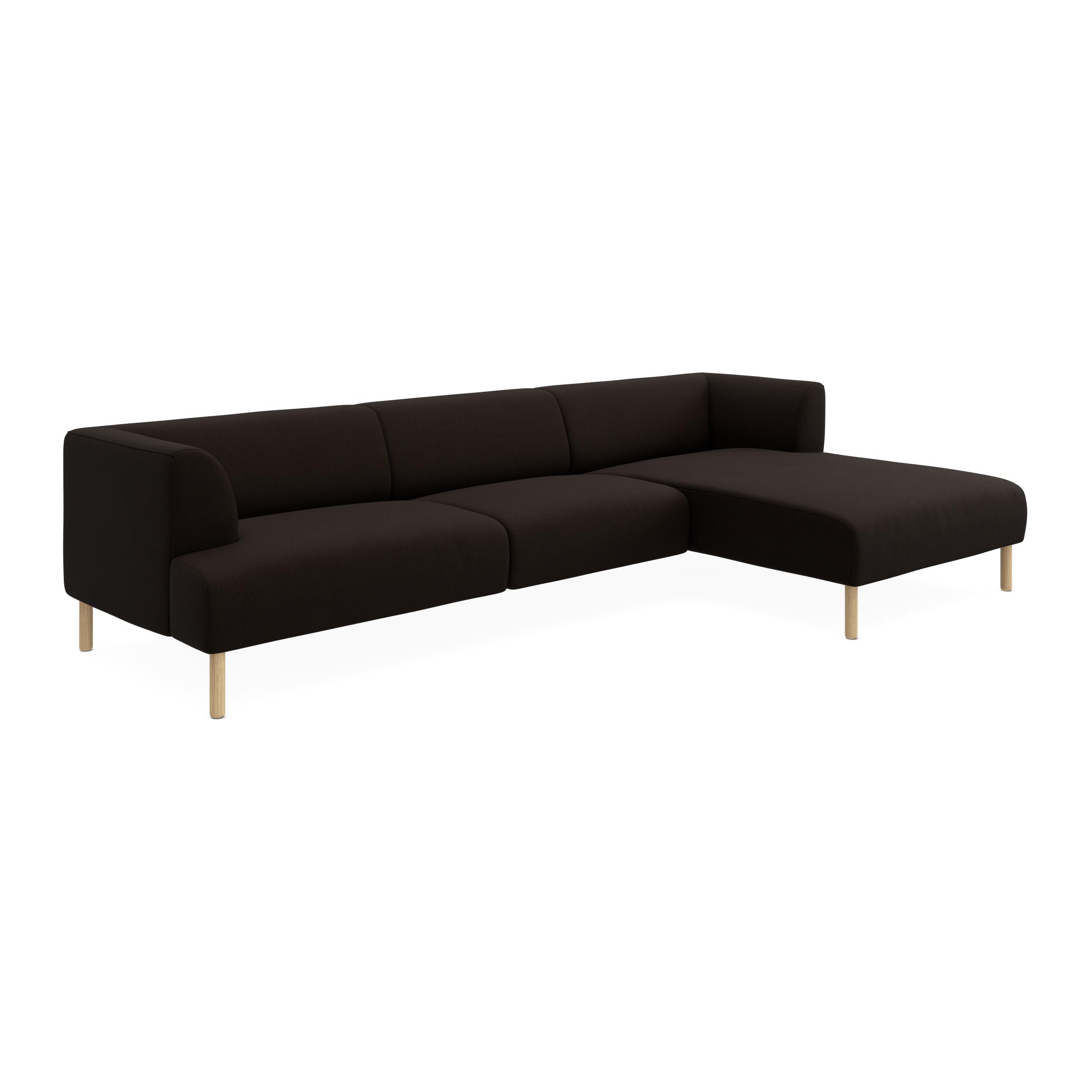 Teron højrevendt sofa med chaiselong 