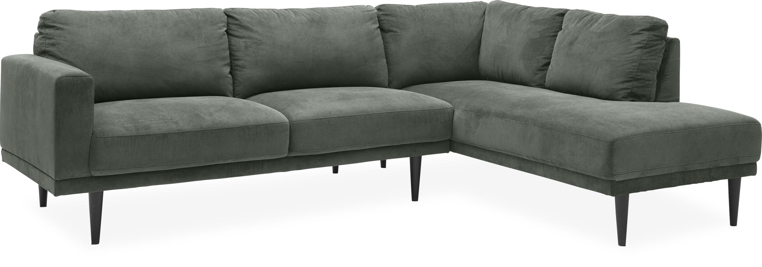 Mexico højrevendt sofa med pufafslutning 