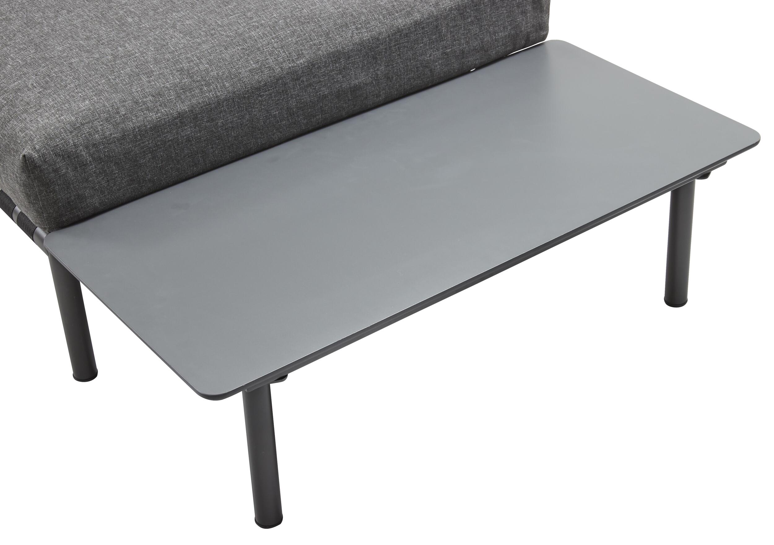 Horizon Loungesolvogn + 1 sidebord mørkegrå