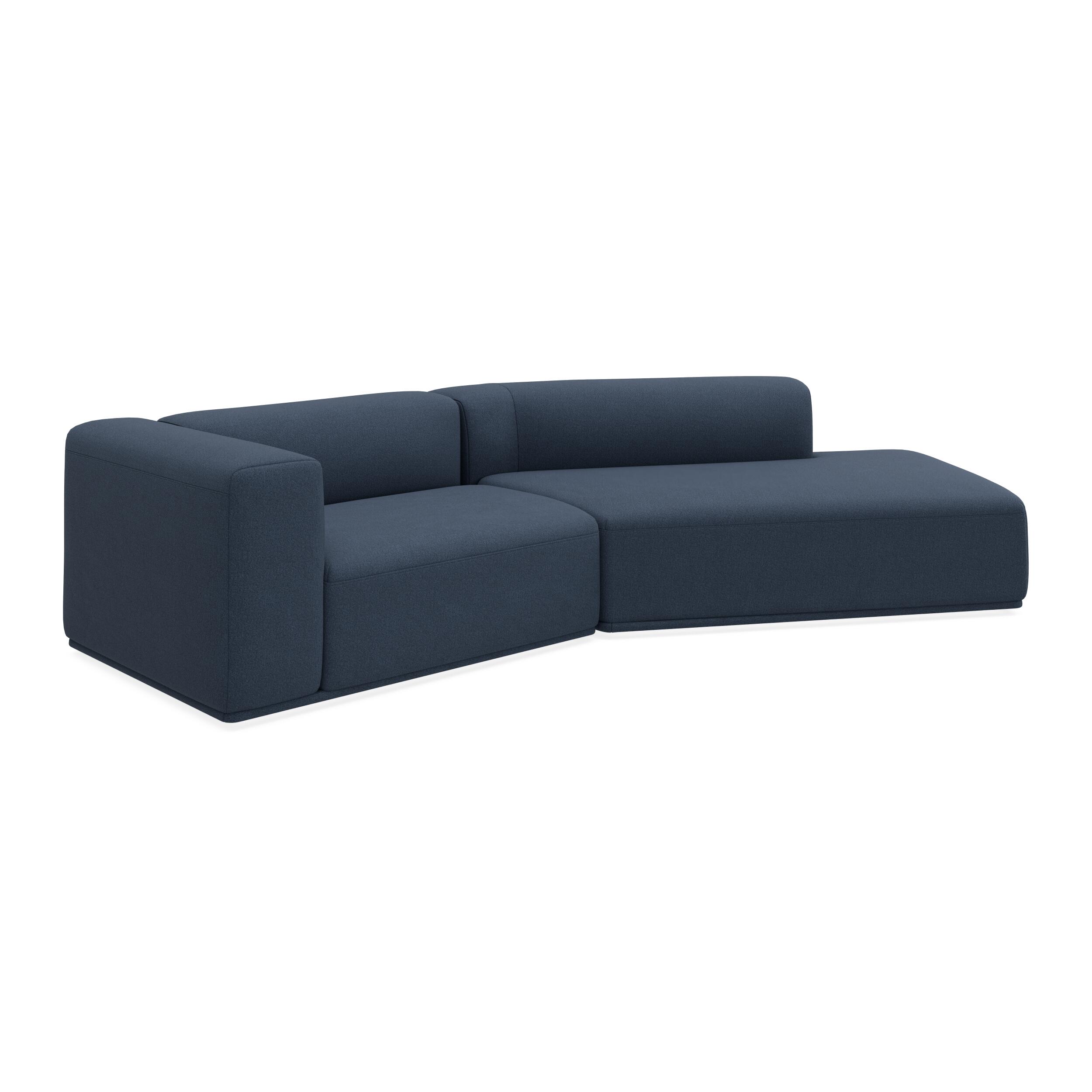 Zano 2-pers. venstrevendt sofa med pufafslutning