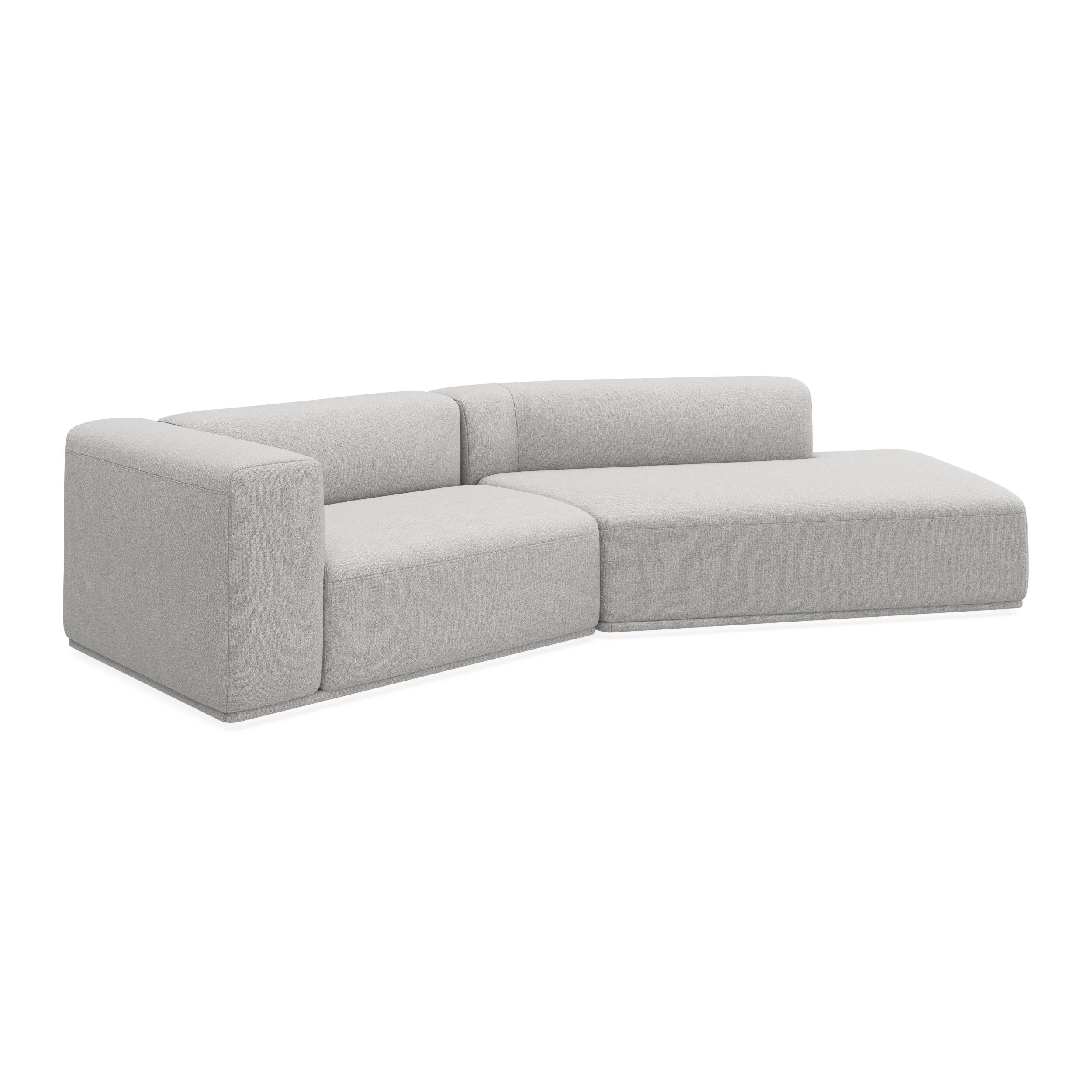 Zano 2-pers. venstrevendt sofa med pufafslutning